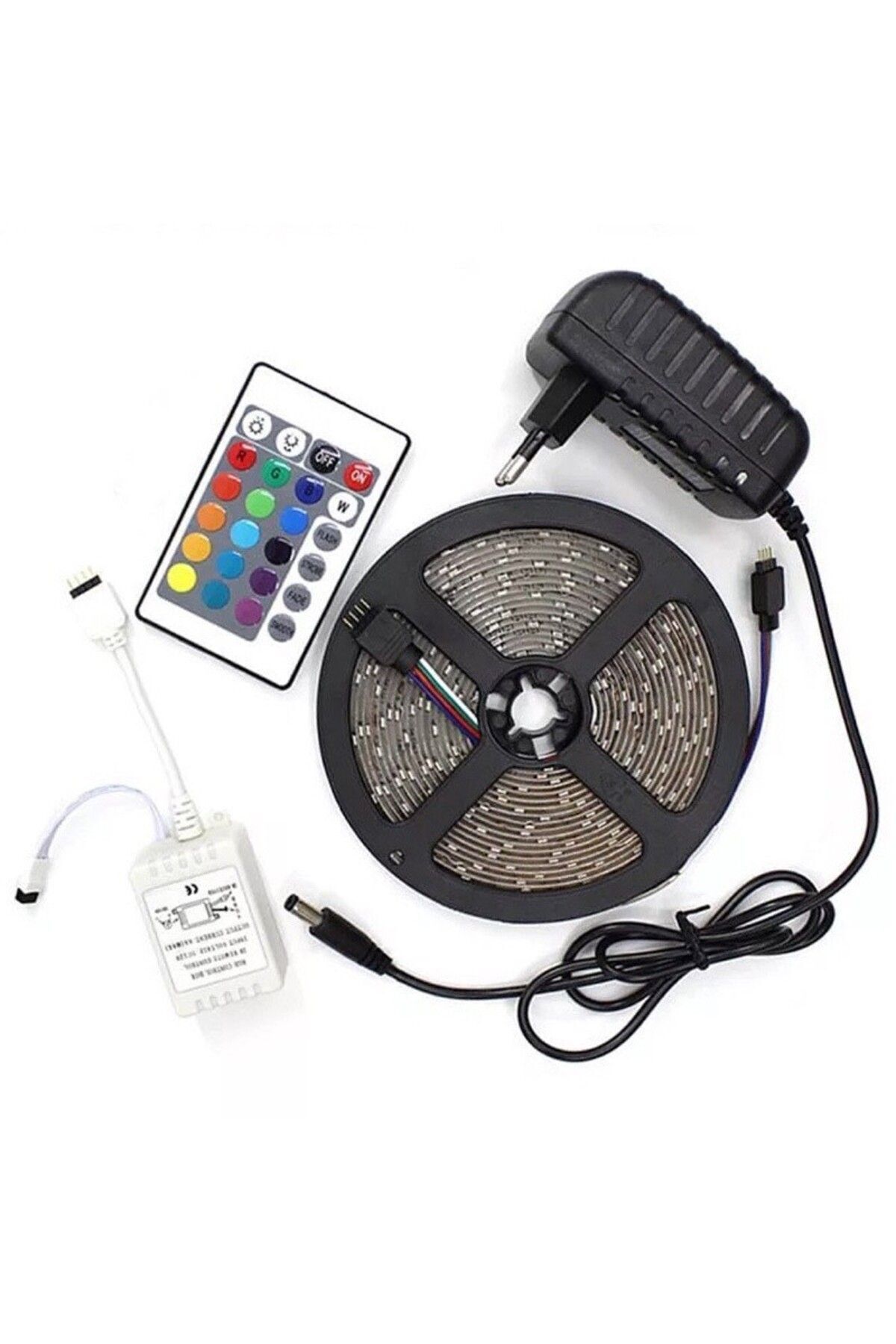 SerenityHaven Şerit Led 5 Metre Kumandalı Animasyonlu Rgb (5175)