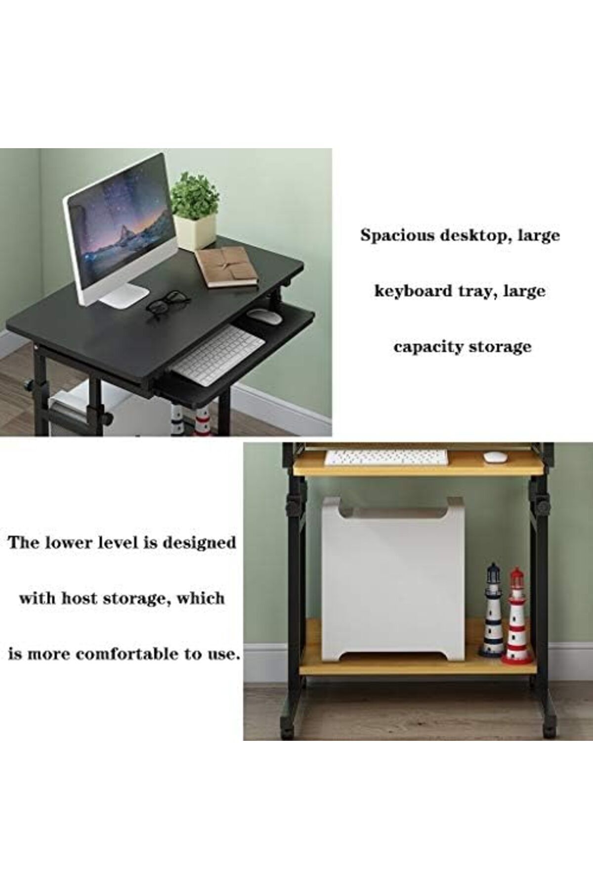 Generic-Desk Computer Table Simple Style Desk, Movable Desktop Computer Desk, Home Liftable Writing Desk, Si 5