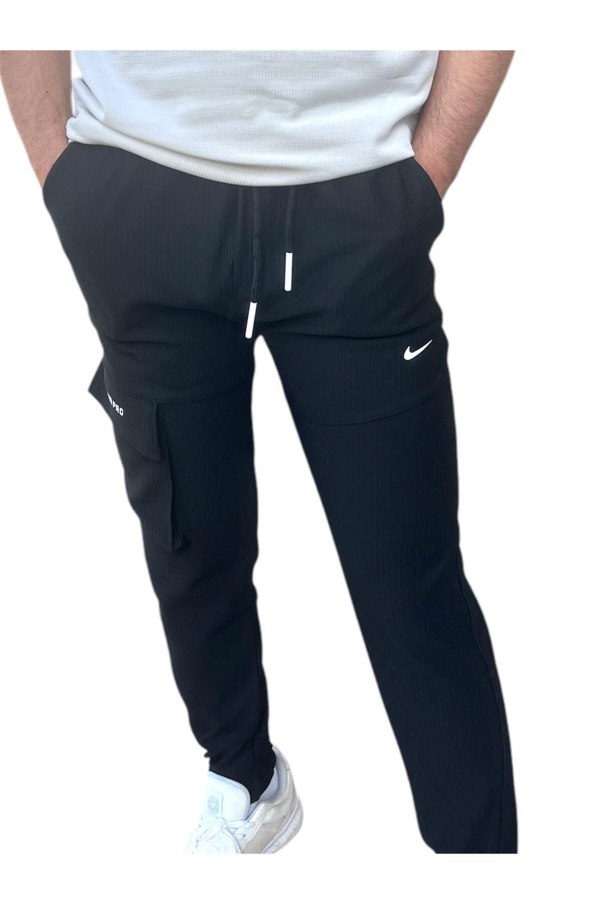 Butik Trend Ottoman Kumaş Likralı Yandan Cepli Eşofman Alt