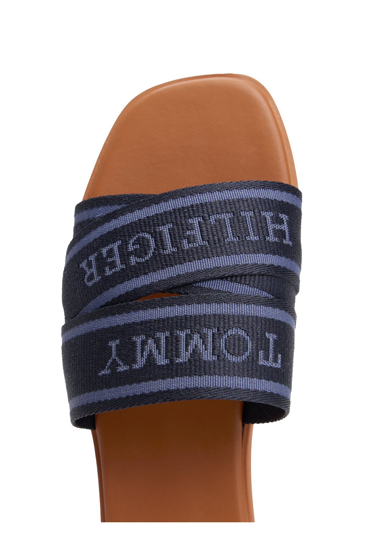 Tommy Hilfiger-Tommy Hilfiger Women Space Blue Webbing Flat Sandals 3