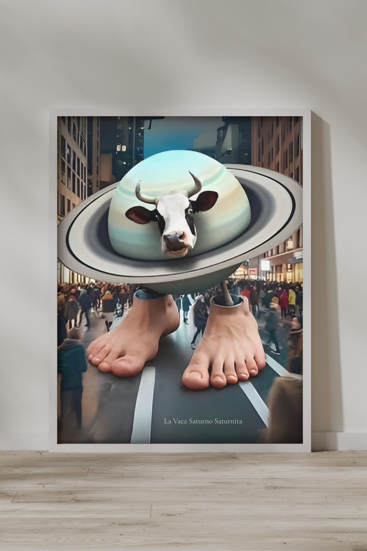 FGHGF La Vaca Saturno Saturnita Çerçevesiz Poster & Duvar Tablosu