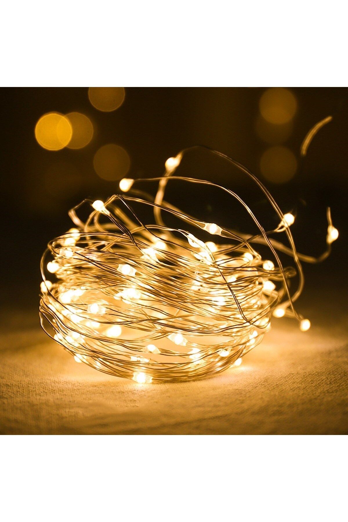 SerenityHaven Peri Led Işık 28 Ledli 3 Metre Sarı Led Şerit Aydınlatma Spot Led (5175)