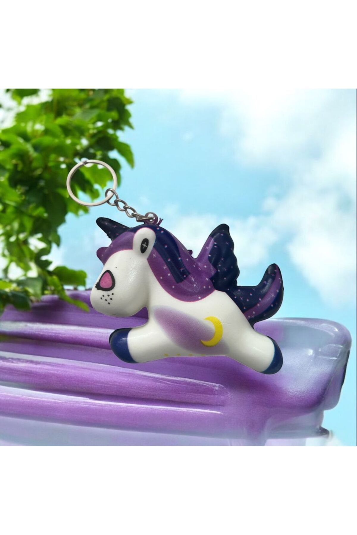 demirosa YUMUŞACIK SEVİMLİ UNICORN ŞEKİLLİ ANAHTARLIK & ÇANTA AKSESUARI