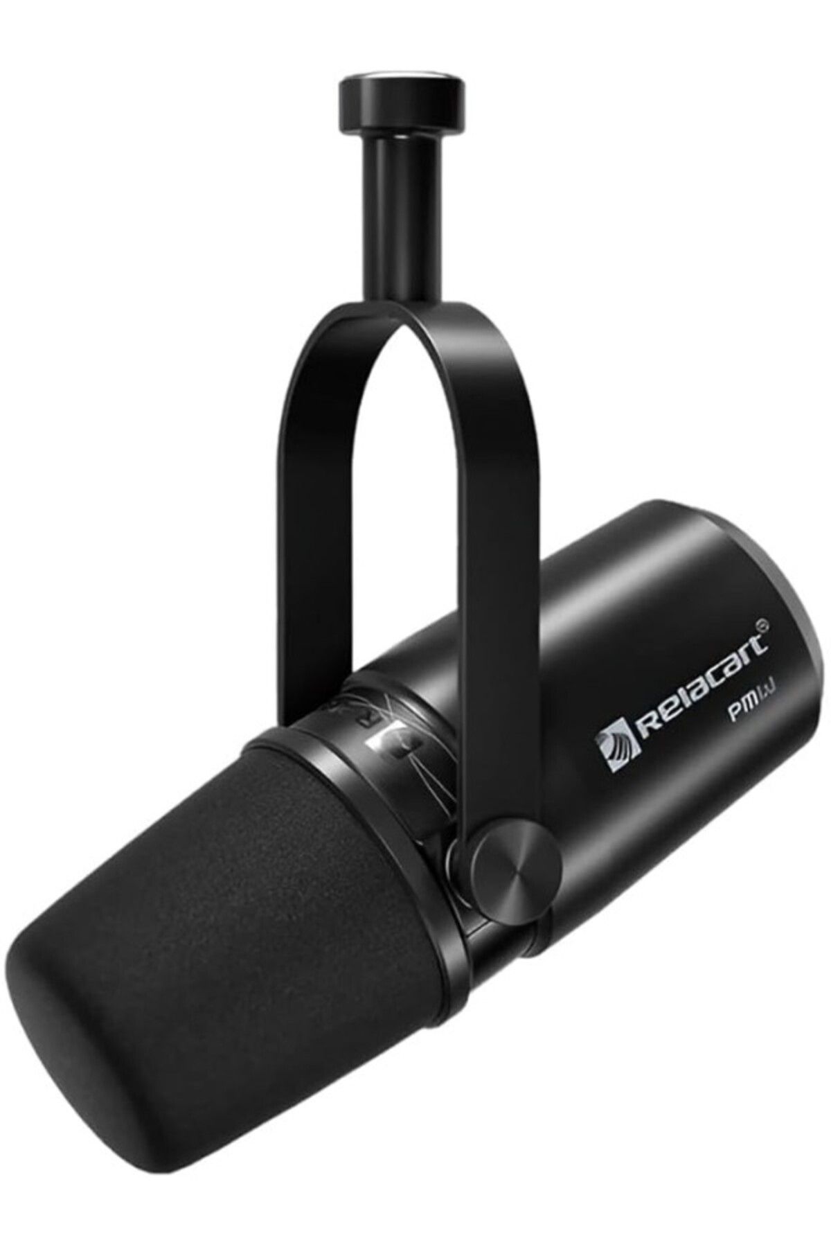 ShopZum Relacart Pm3 Black | Kardioid Dinamik Podcast Mikrofonu Dahili Preamplifikatör, 48V Fantom Güç Ile