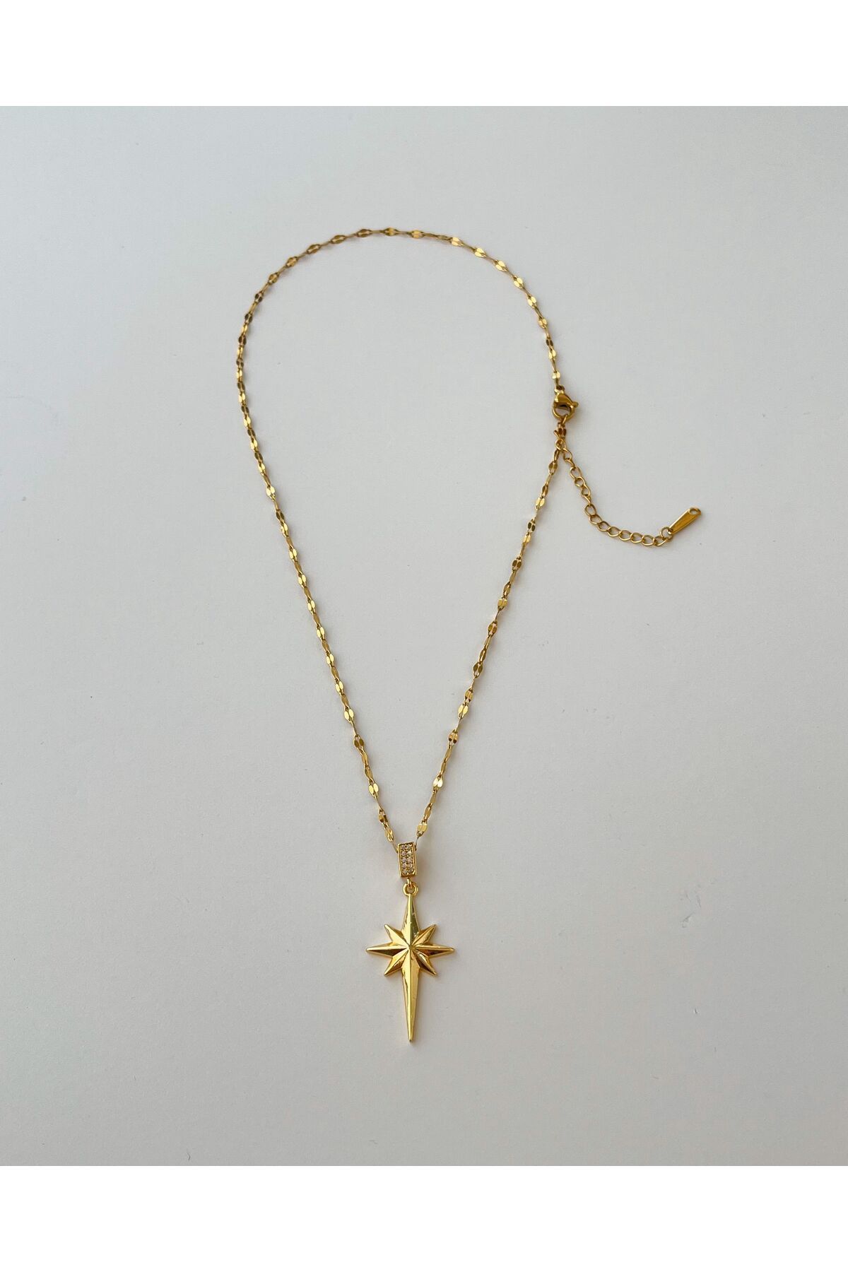 eyla collection Kutup Yıldızı Çelik Kolye