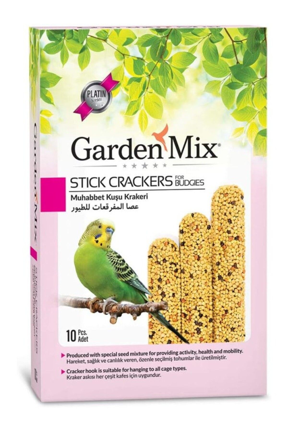 ShopZum Gardenmix Garden Mix Platin Sade Kuş Krakerleri 10 Lu Paket