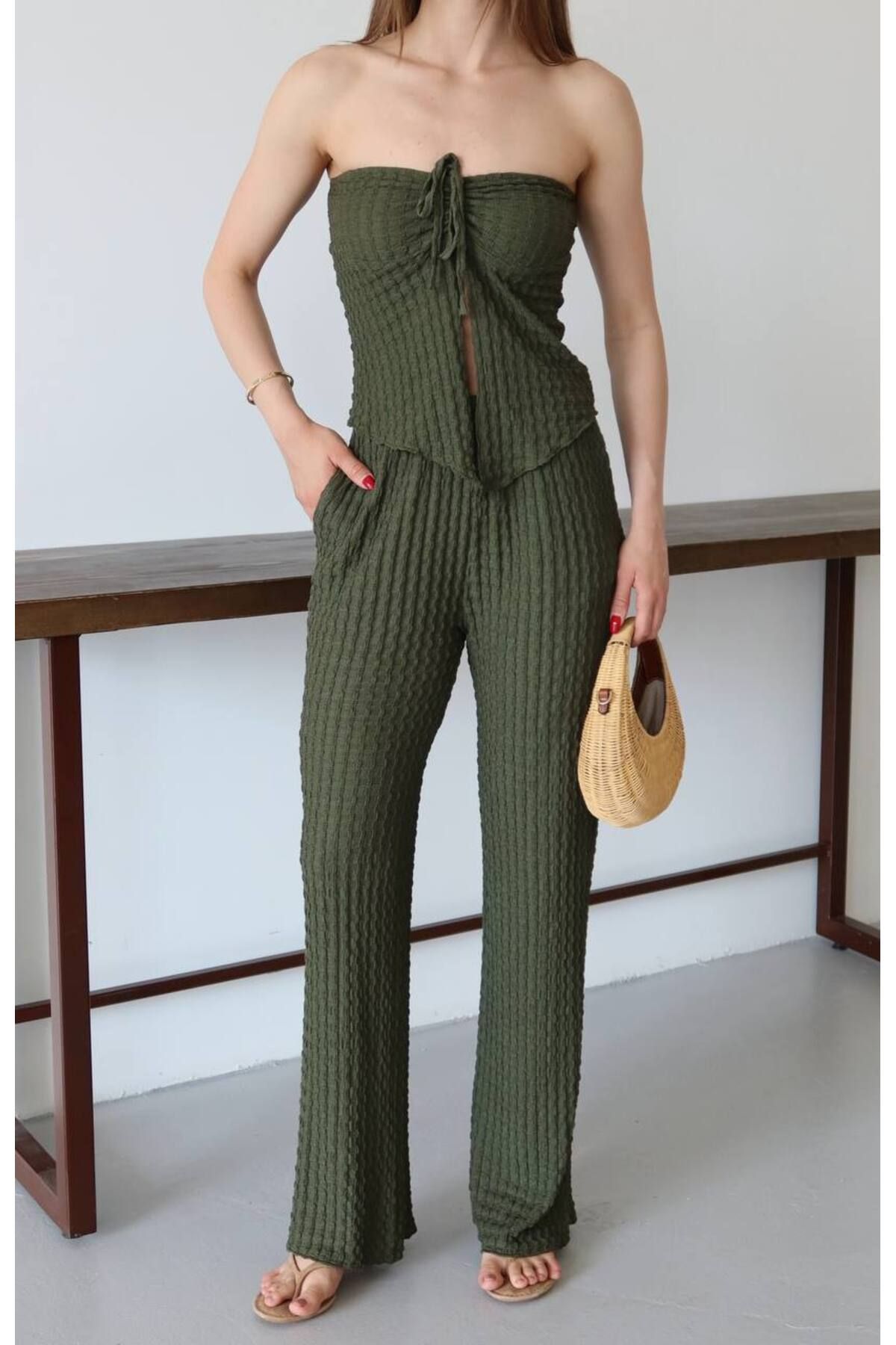 Moda Alkoç premium seri alt üst cepli takım