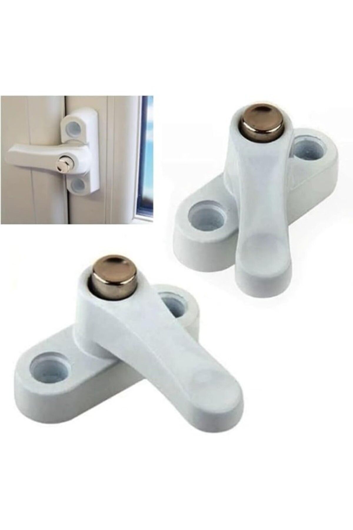 ShopZum Bijutek Wildlebend Pvc Kapı Pencere Emniyet Kilidi - Pimapen Kilidi - Çelik - 5 Adet
