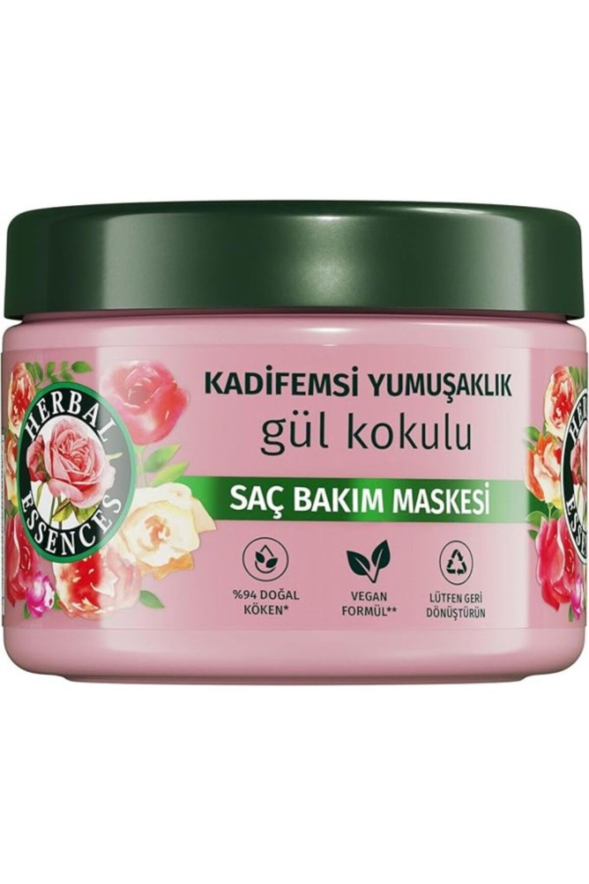 ShopZum Herbal Essences Kadifemsi Yumuşaklık Gül Kokulu Saç Bakım Maskesi 300Ml