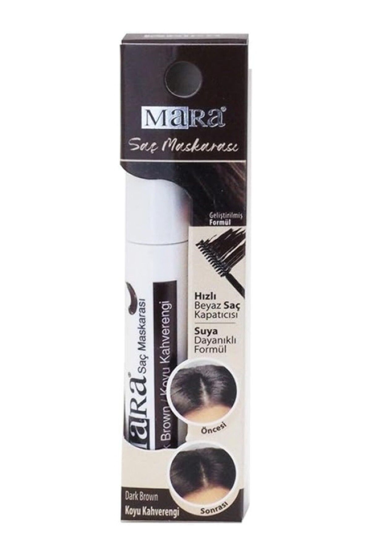 ShopZum Mara Kozmetik Imm209.361 Saç Maskarası Koyu Kahve 1 Paket 6 Ml