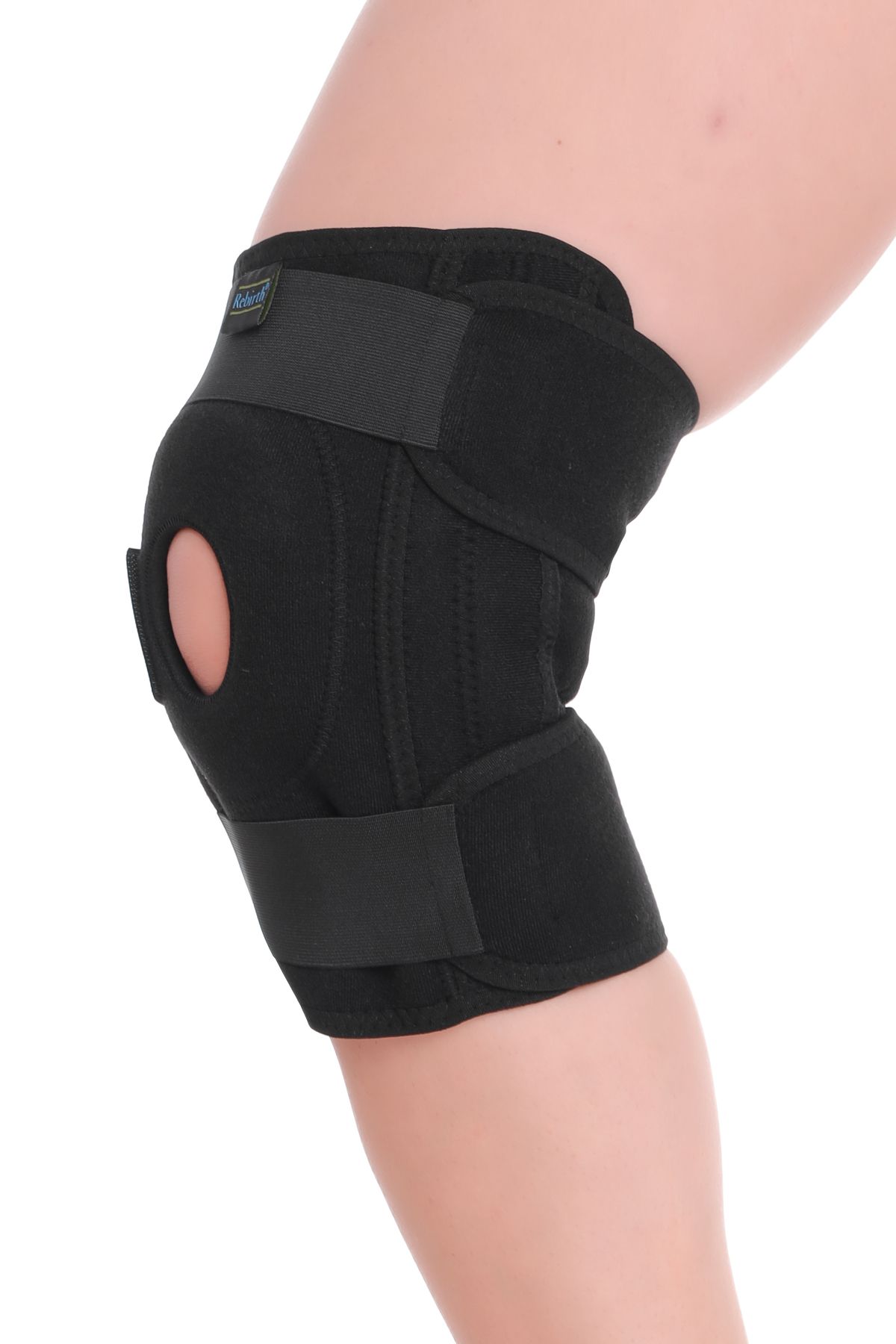 Rebirth Medikal STANDART Patella ve Ligament Destekli Dizlik | Silikonlu | Yan Destekli | Neopren Kumaş