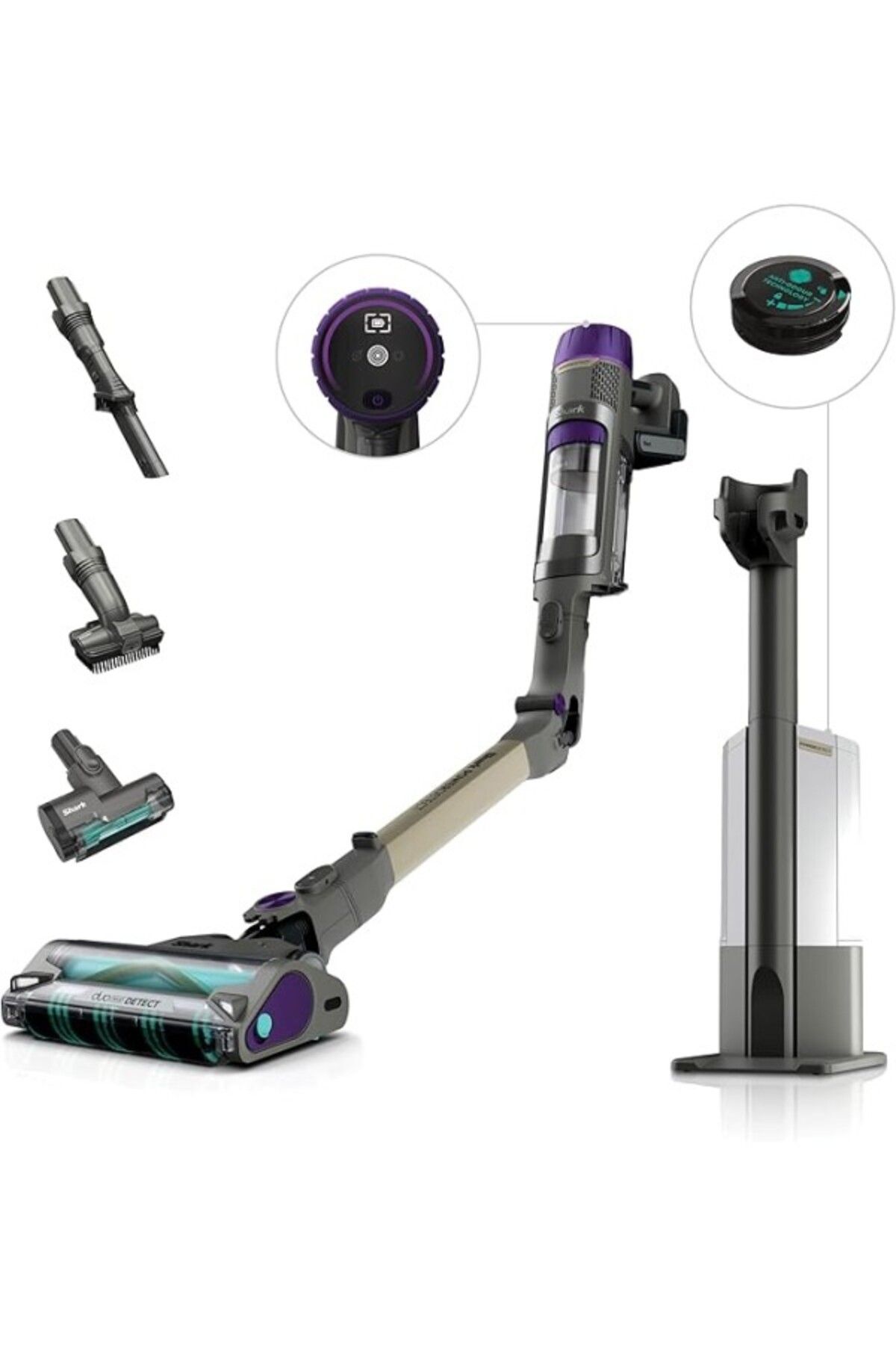 Shark Powerdetect Clean&amp;amp;empty Auto-empty Sistemli Pet Başlıklı Şarjlı Dikey Süpürge Ip3251e - 2