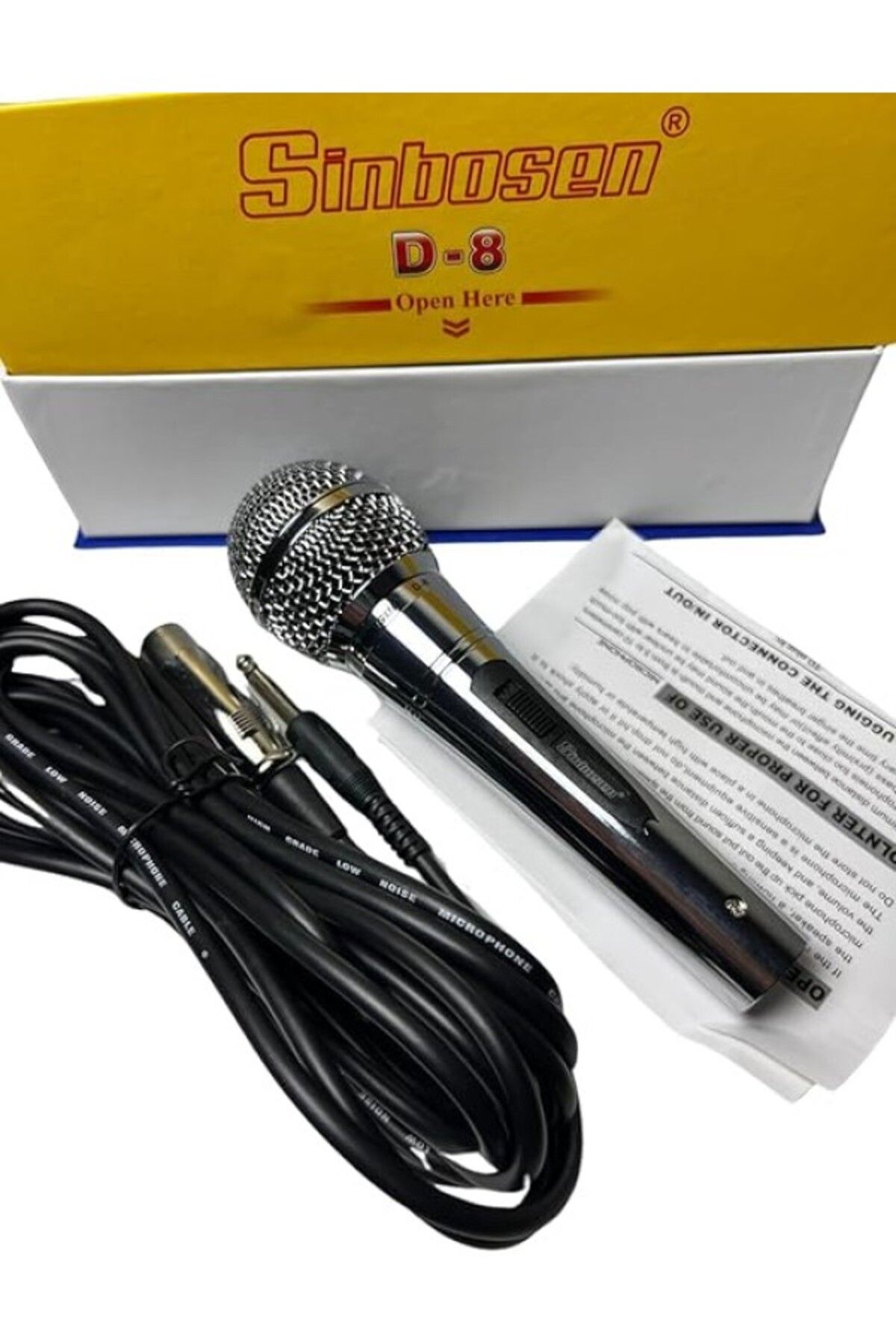 ShopZum Sinbosen D-8 Professional Kablolu Dinamik Vocal Mikrofon