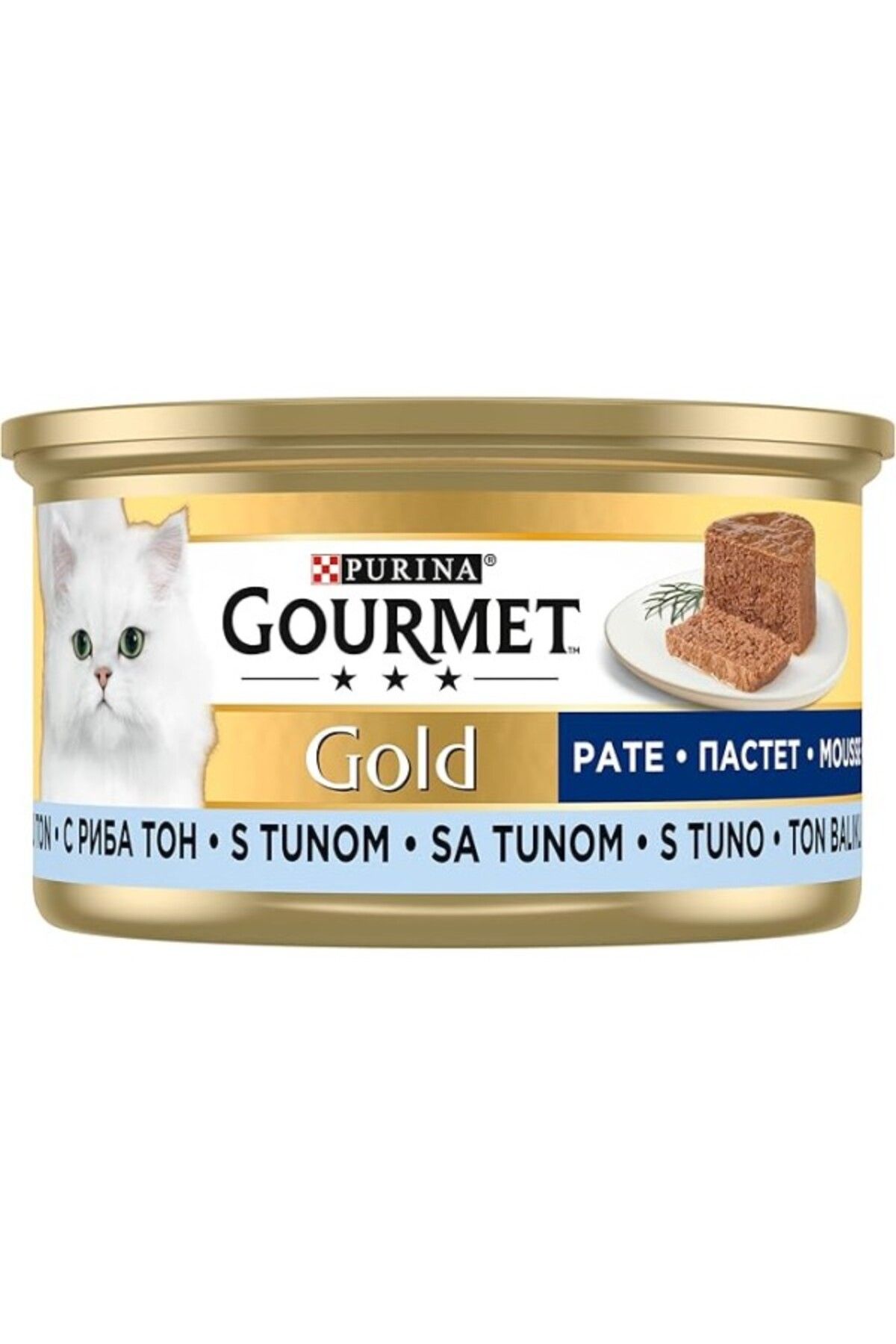 ShopZum Gourmet Gold Kıyılmış Ton Balıklı Yaş Kedi Maması, Yetişkin, 85 G