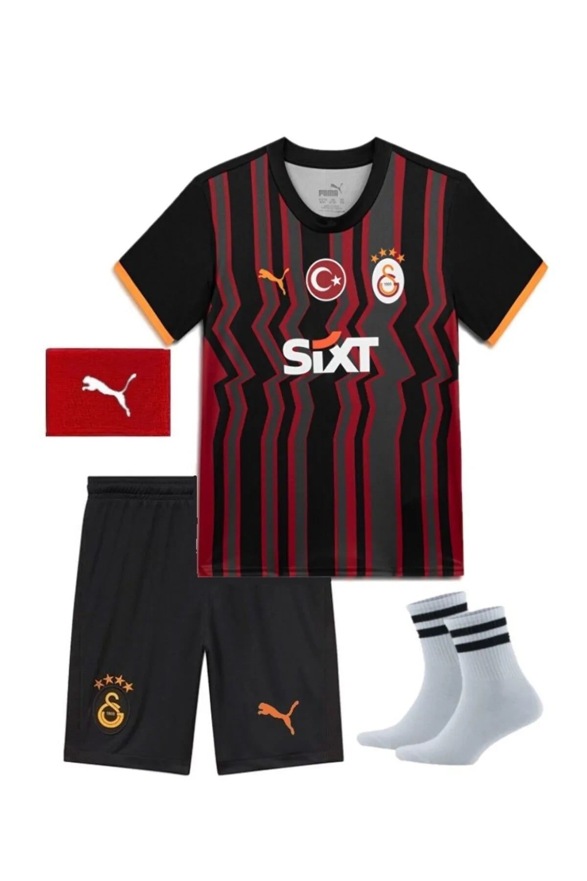 yenteks Galata.saray . OSİMMHEN.45 Numara.Siyah Çocuk Futbol Forması Hediyeli