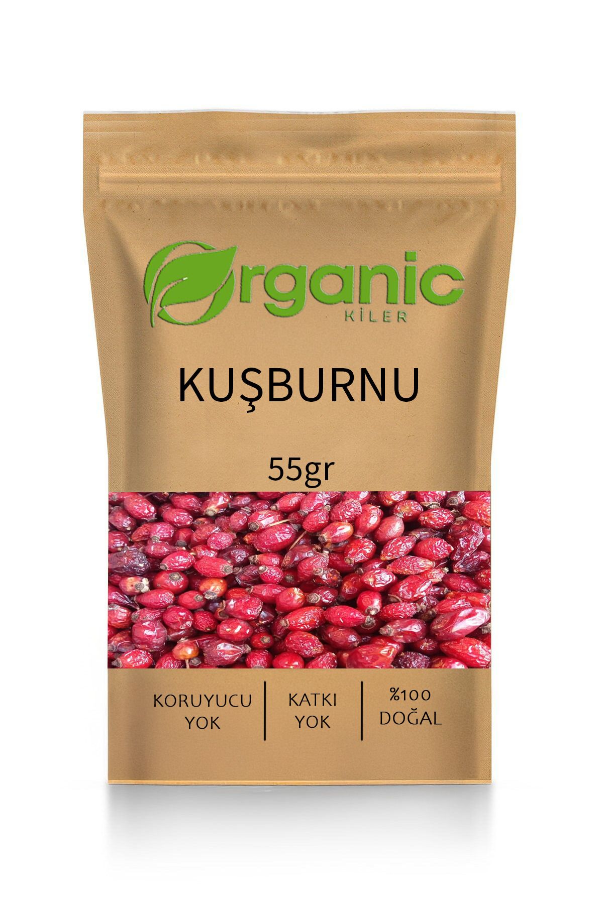 Organic Kiler Kuşburnu Tane 55gr. Elenmiş & Taze Mahsül