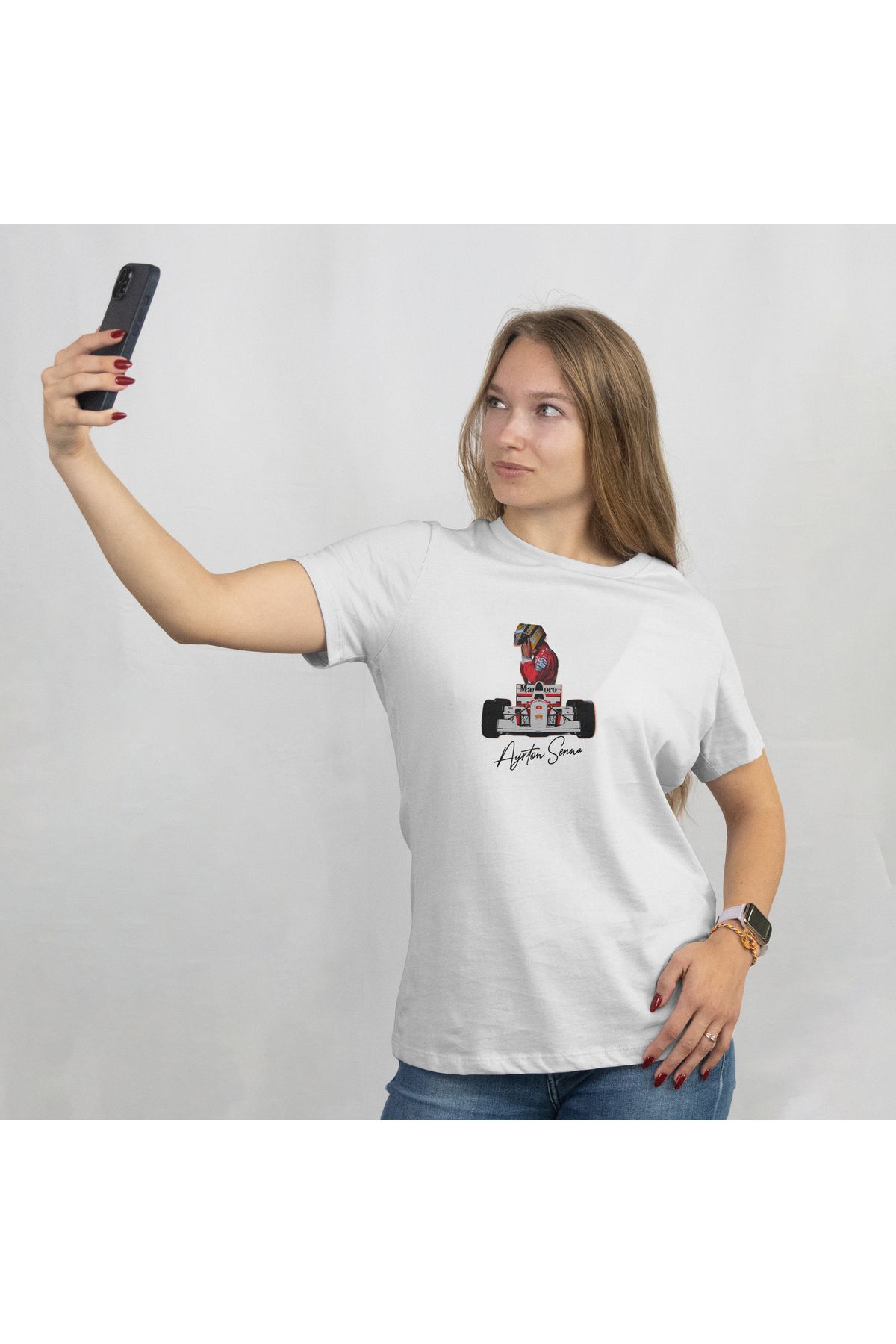FAYN Ayrton Senna Formula 1 Baskılı Tişört