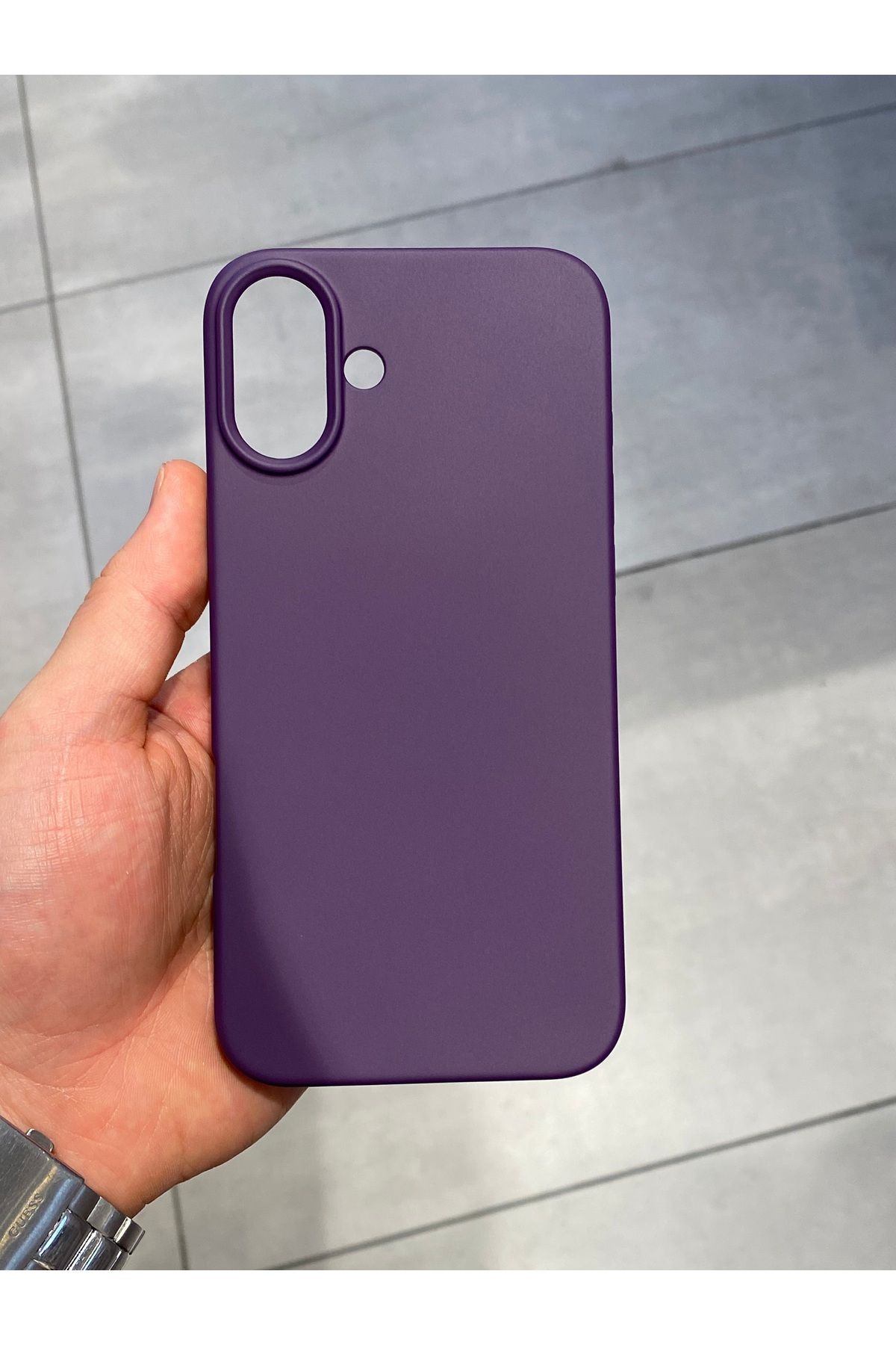 Mee.co İphone 16 Plus Uyumlu İçi Kadife Koruyucu Lansman Silikon Kılıf