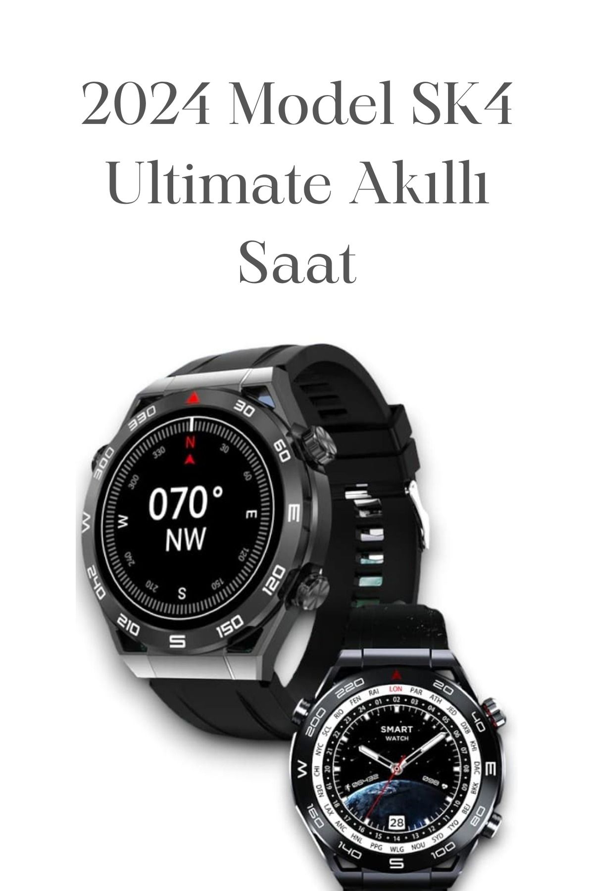 Aragetirsin 2024 Model SK4 Ultimate Akıllı Saat – Şıklık ve Teknoloji