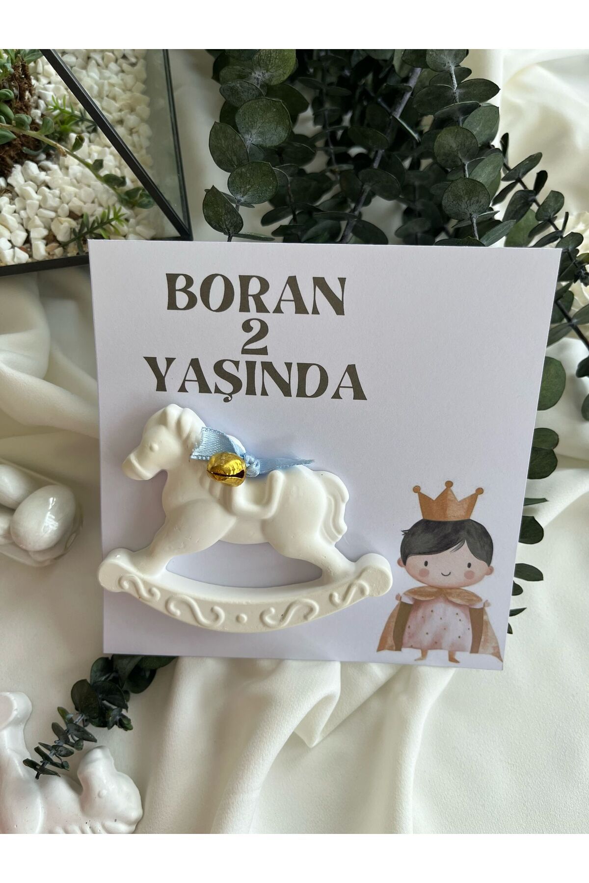 CEA Bebek Hediyeliği - (15 ADET)Kartlı Sallanan At Magneti