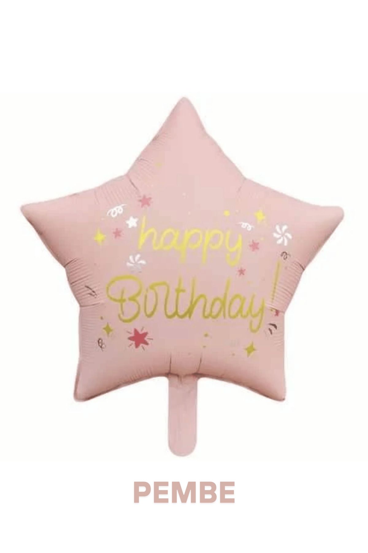 Mielibon Happy Birthday Yıldız Folyo Balon