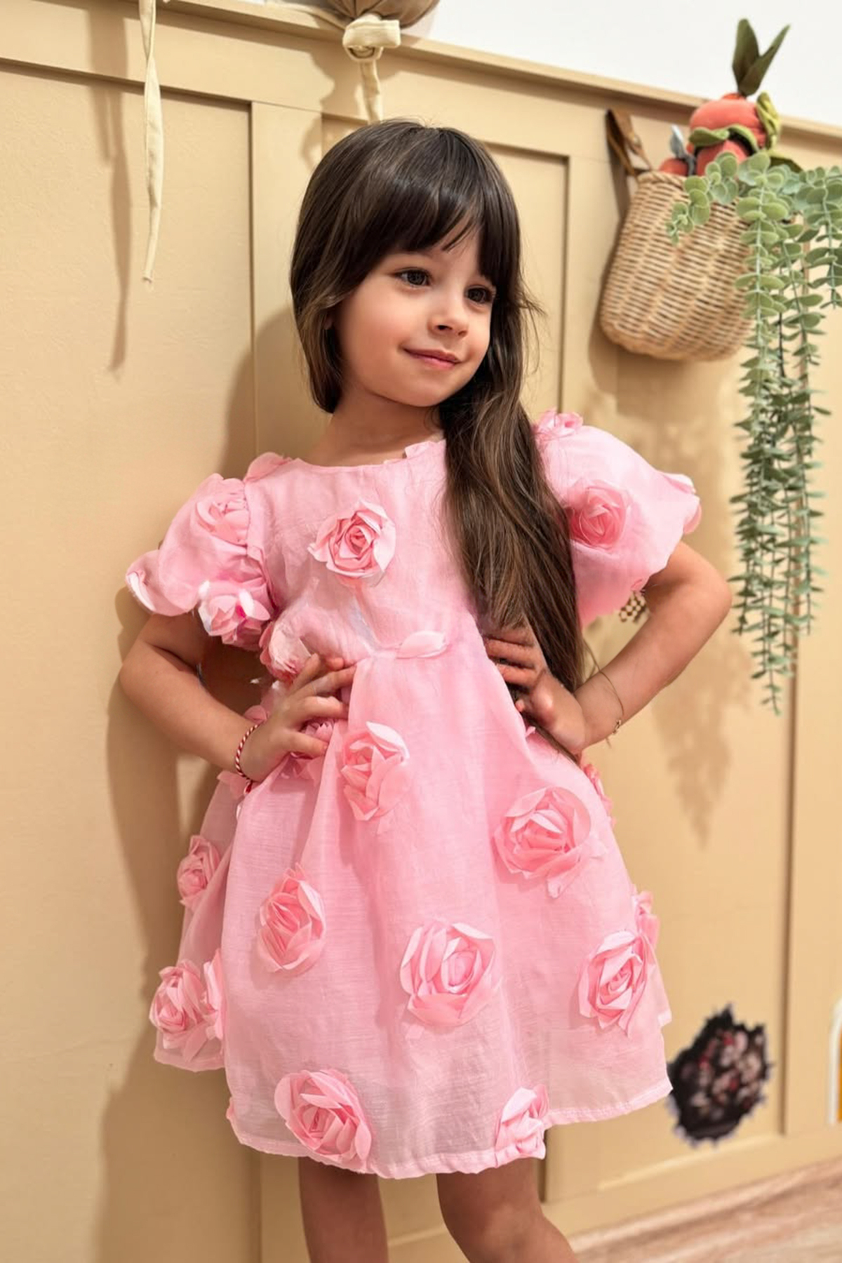 Baby Animals Kız Bebek Kız Çocuk Doğum Günü Parti Düğün Elbise Kısa Kol Tüllü Tütülü Tütü Astarlı fotoğrafı 7 (önizleme)