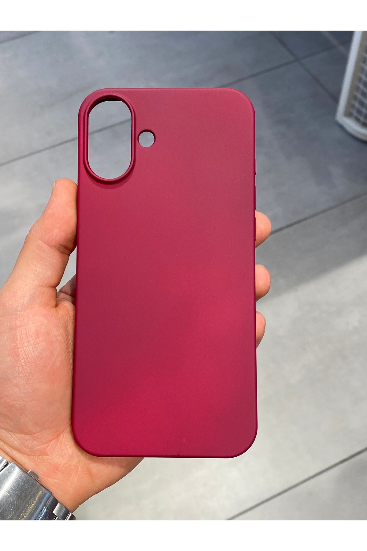 Mee.co İphone 16 Plus Uyumlu İçi Kadife Koruyucu Lansman Silikon Kılıf