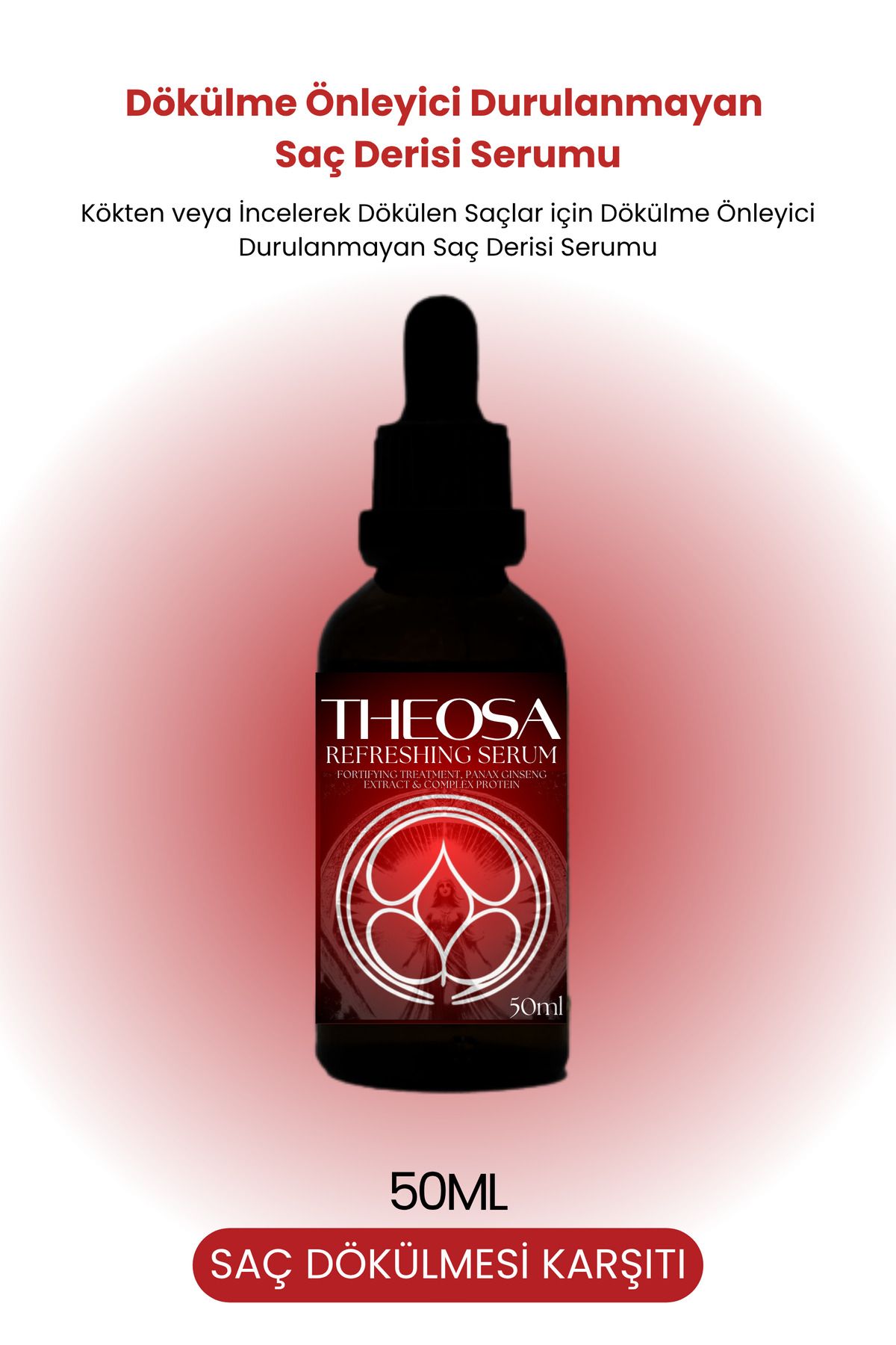 THEOSA Refreshing Serum 50 ml Baş Derisi Serumu (Kökten ve İncelerek Dökülen Saçlar İçin Baş Derisi Serumu)