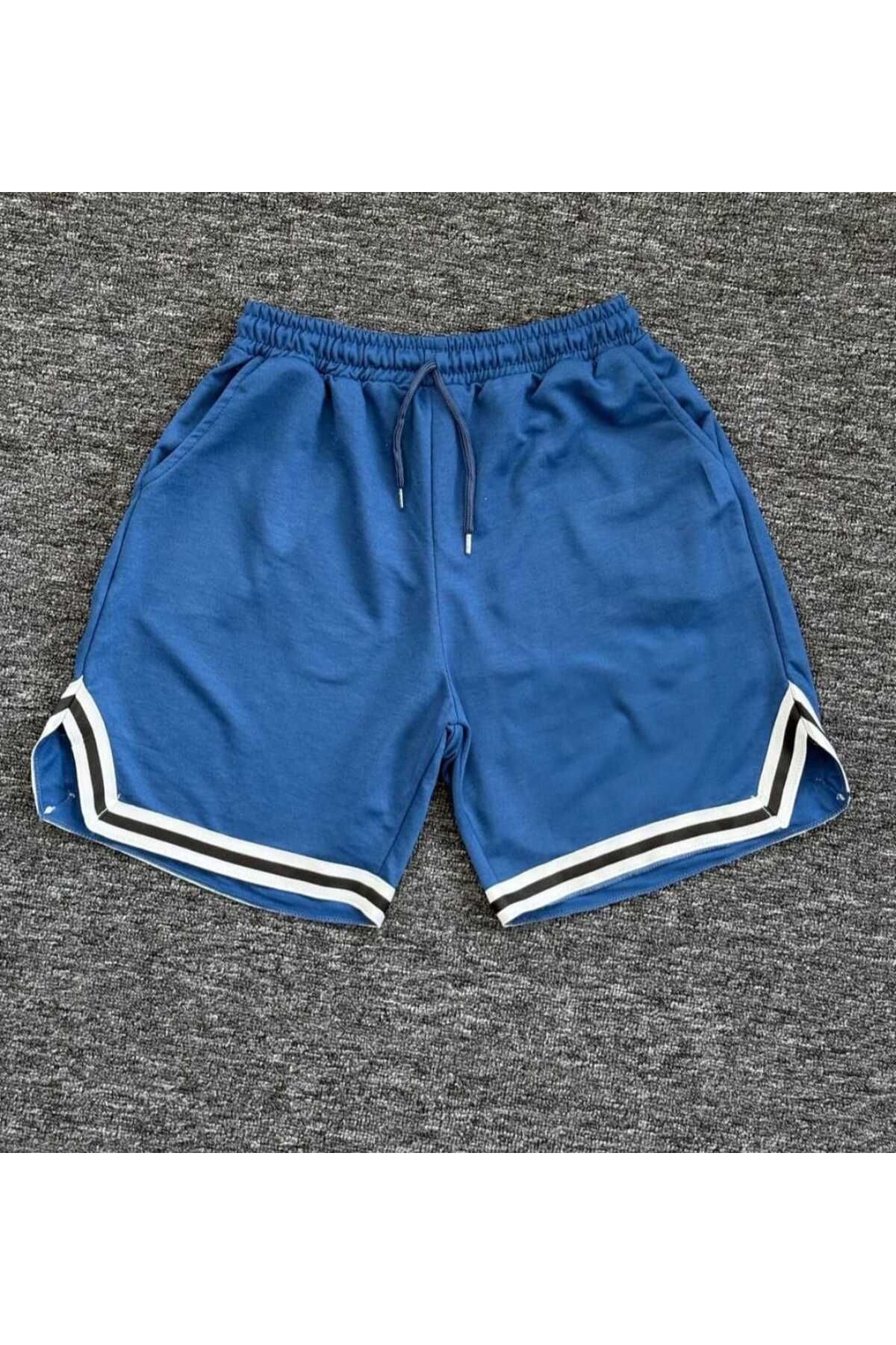 DWN WEAR Yazlık Pamuklu yan Cepli Beli Lastikli Şort