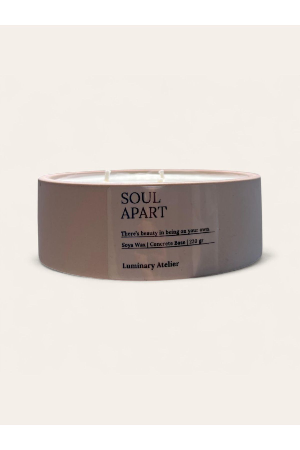 LUMİNARY CANDLE Dekoratif Beton Mum / Kahve Kokulu