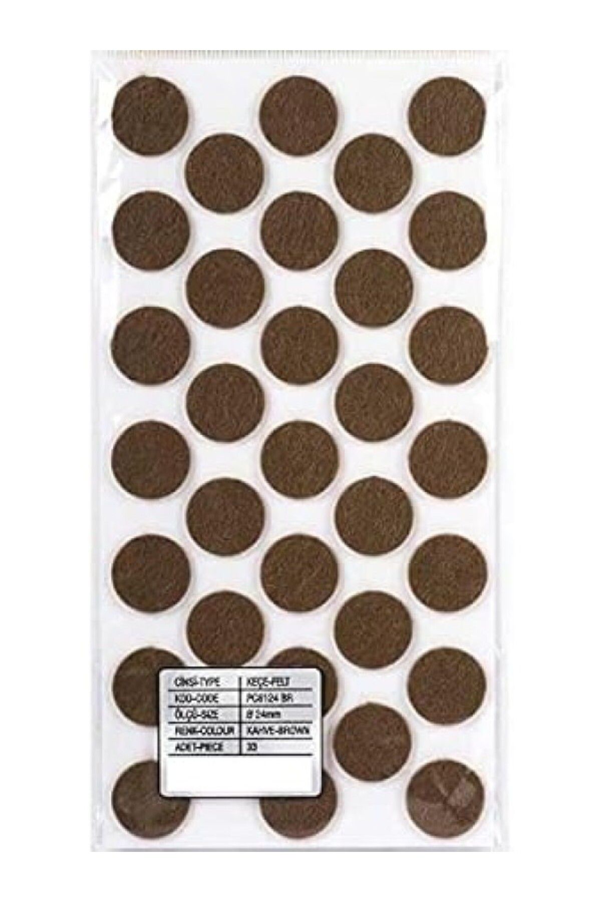 ShopZum Masa - Sandalye Altı Keçe Çap 24Mm