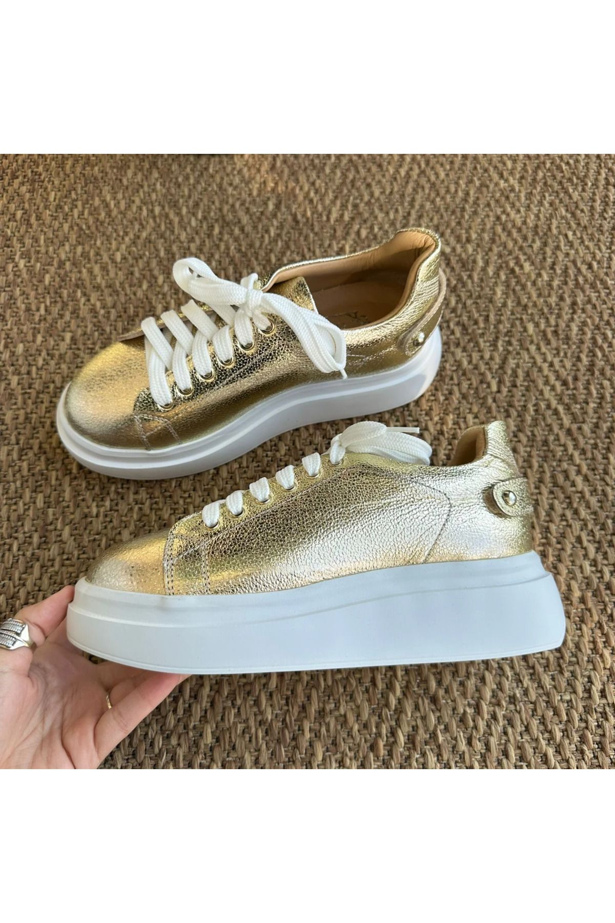 H&K GLOW Hakiki Deri Hafif Tabanlı Sneaker