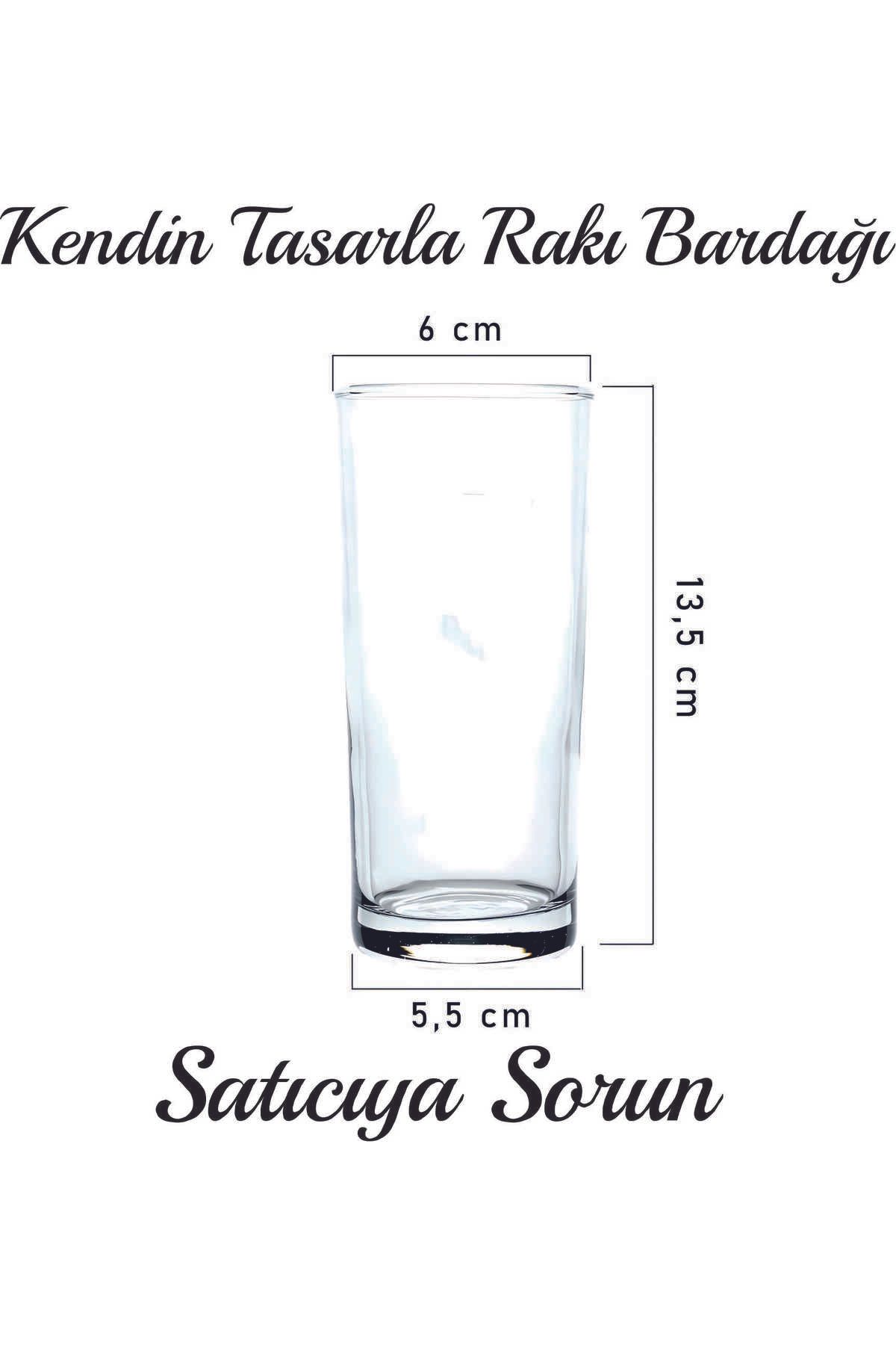 Kreax Kendin Tasarla Rakı Bardak