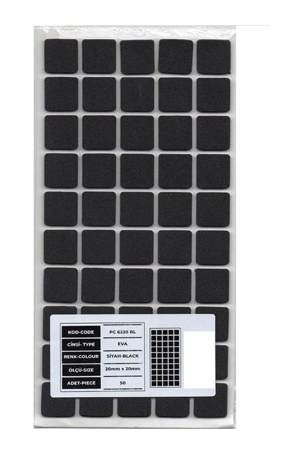 ShopZum Gürçay Hırdavat Mobilya Altı Zemin Koruyucu Eva 20 * 20Mm