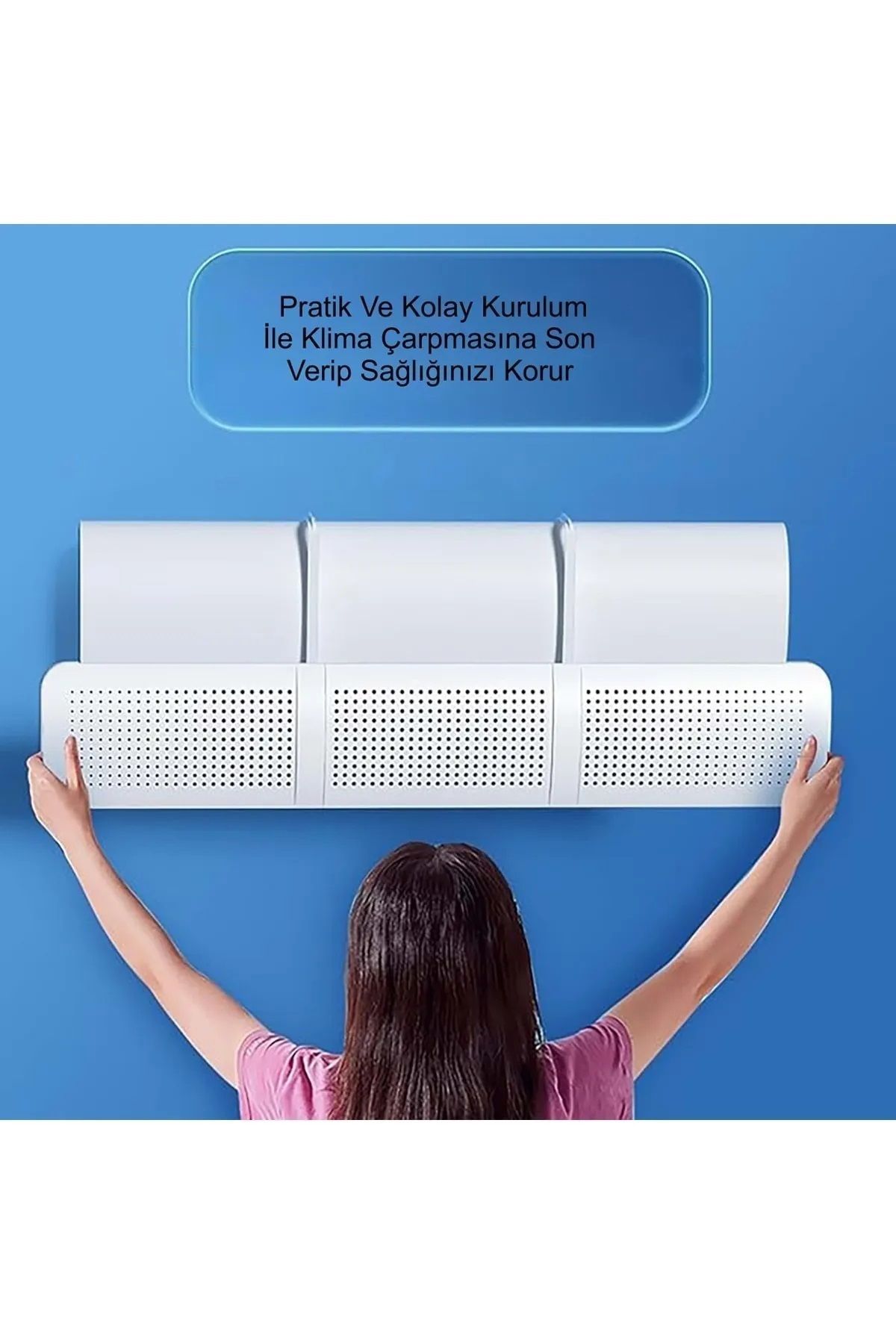YENİLZD Klima Hava Yönlendirici Klima Çarpması Önleyici Hava Kalkanı Üniversal Ayarlanabilir