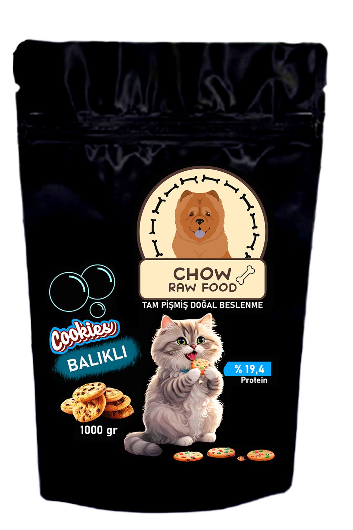 Chow 5 Kg Cookie Series Balıklı Kedi Maması Tam Pişmiş Doğal Mama