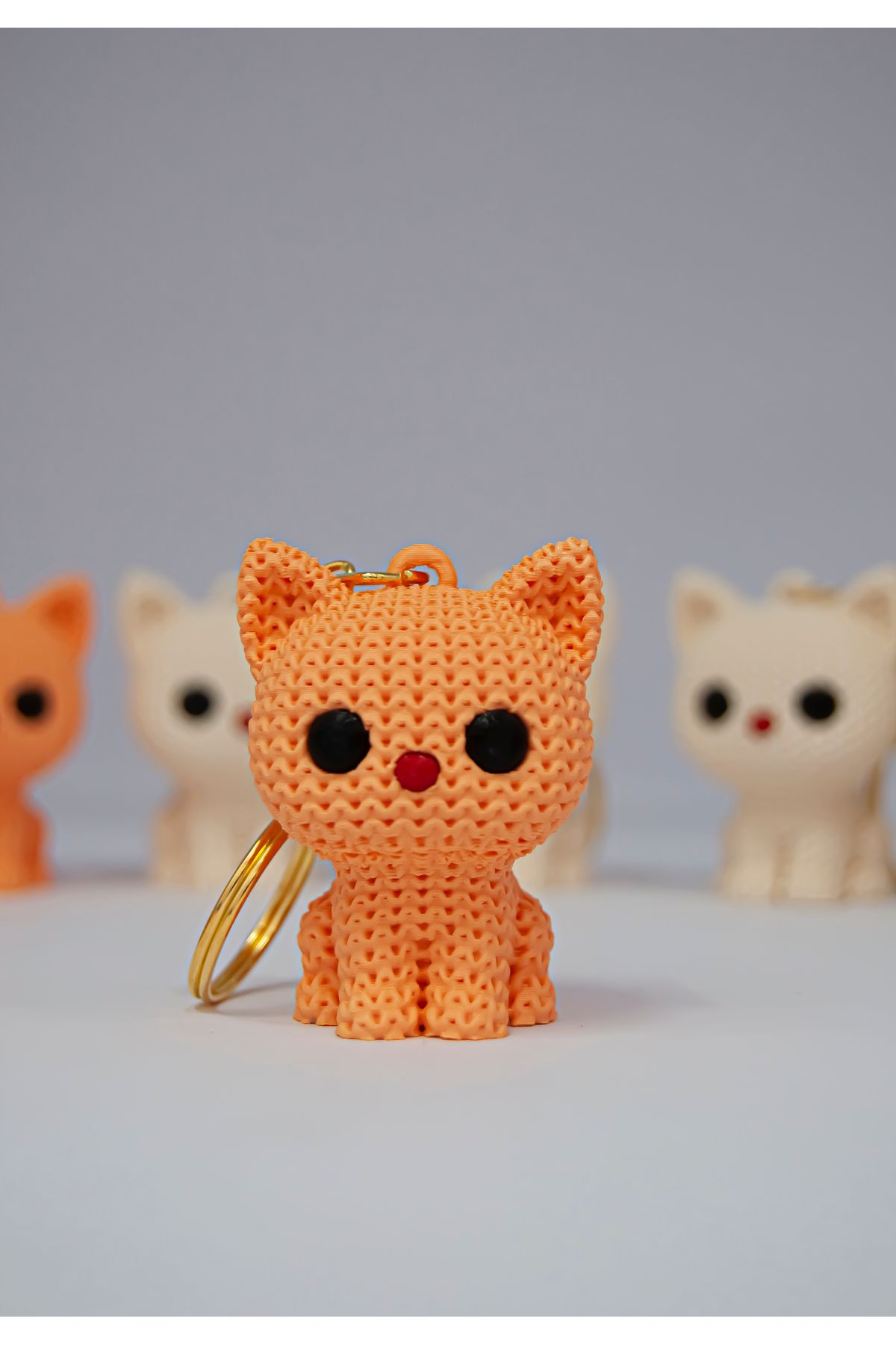 MonoCraft Sevimli Mini Kedi Anahtarlık