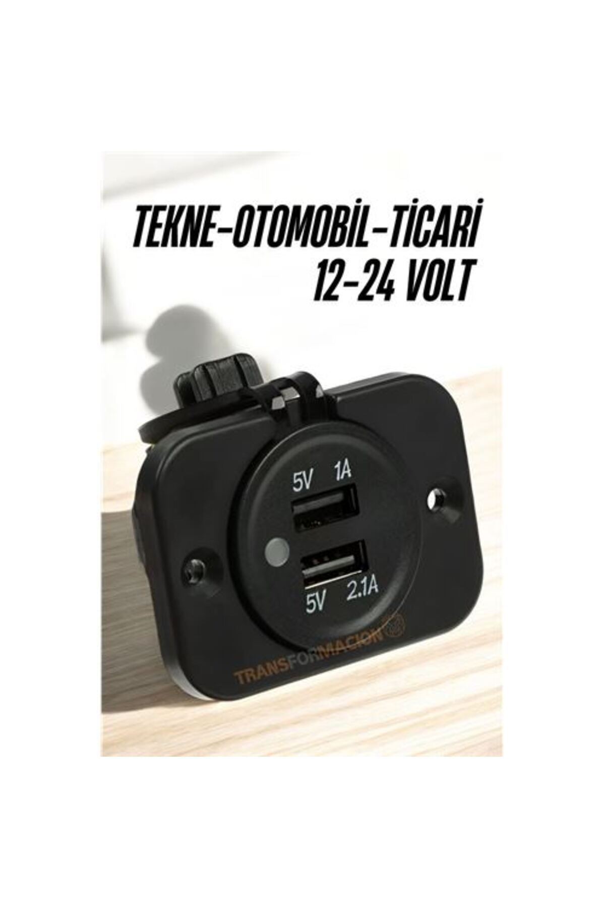 Skygo ModaCar 12-24 Volt USB Soket Tekne Oto Kamyonet Soketi Marine Tip Soket