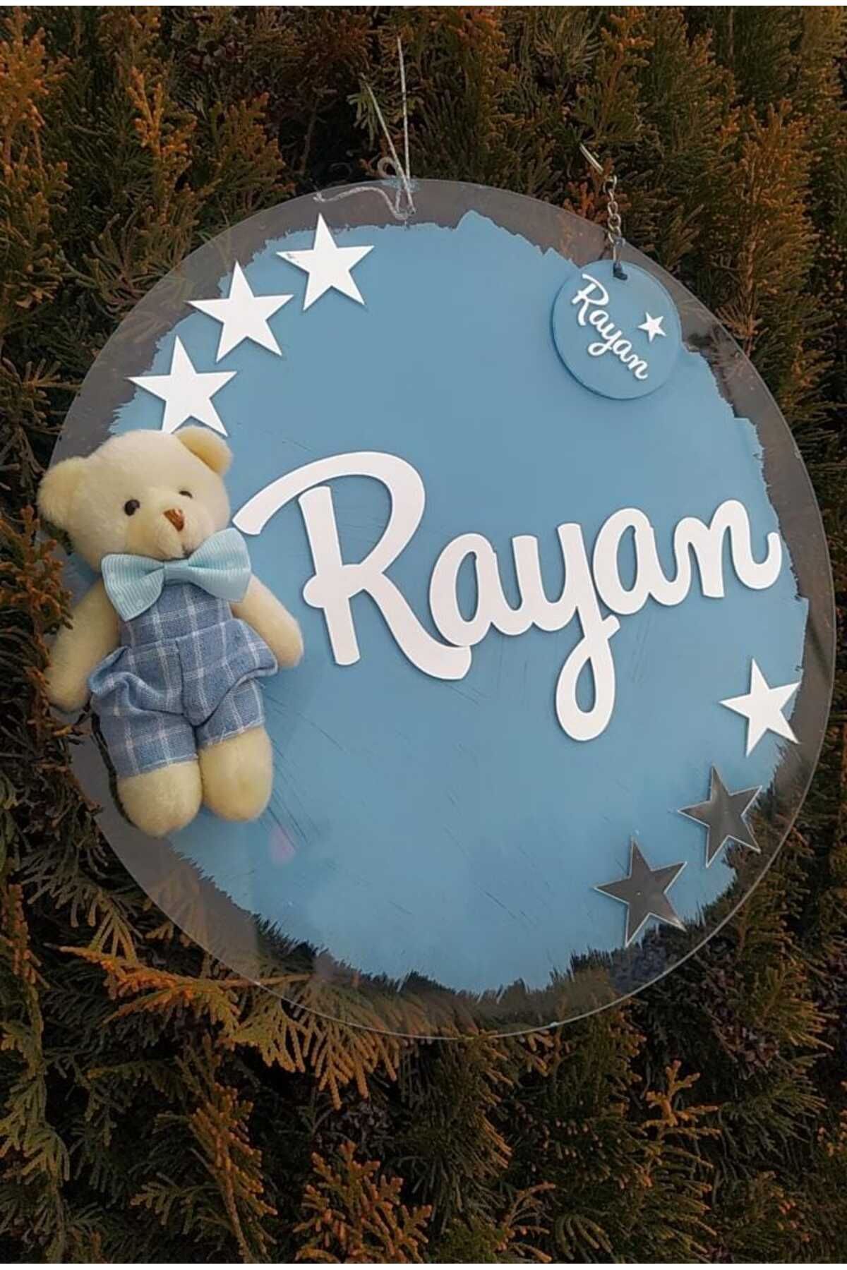 SerenityHaven kapı süsü (şeffaf 30x30) anahtarlık hediyeli