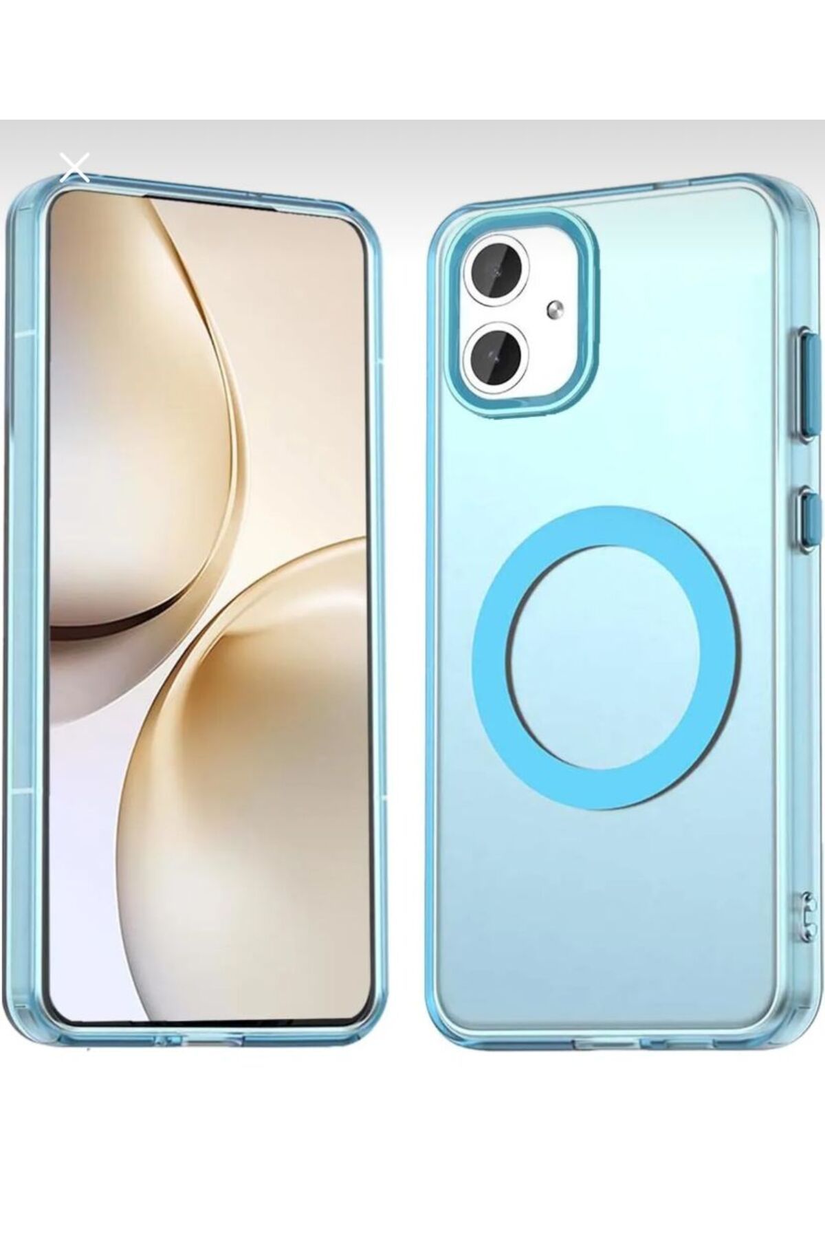 BerTech MED Samsung Galaxy A06 Kılıf Kamera Çıkıntılı Mat Magsafe Özellikli Kenarları Renkli Premium Sert Kapak
