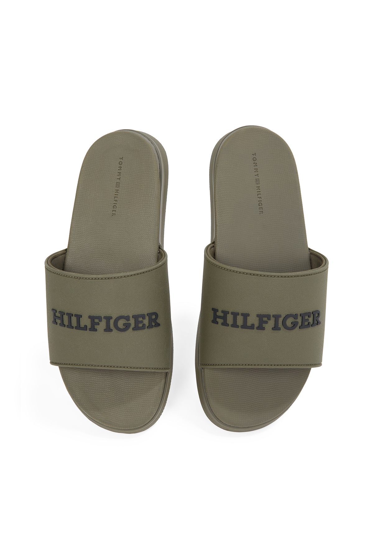 Tommy Hilfiger-Men Army Green Dual Density Pool Slides 6