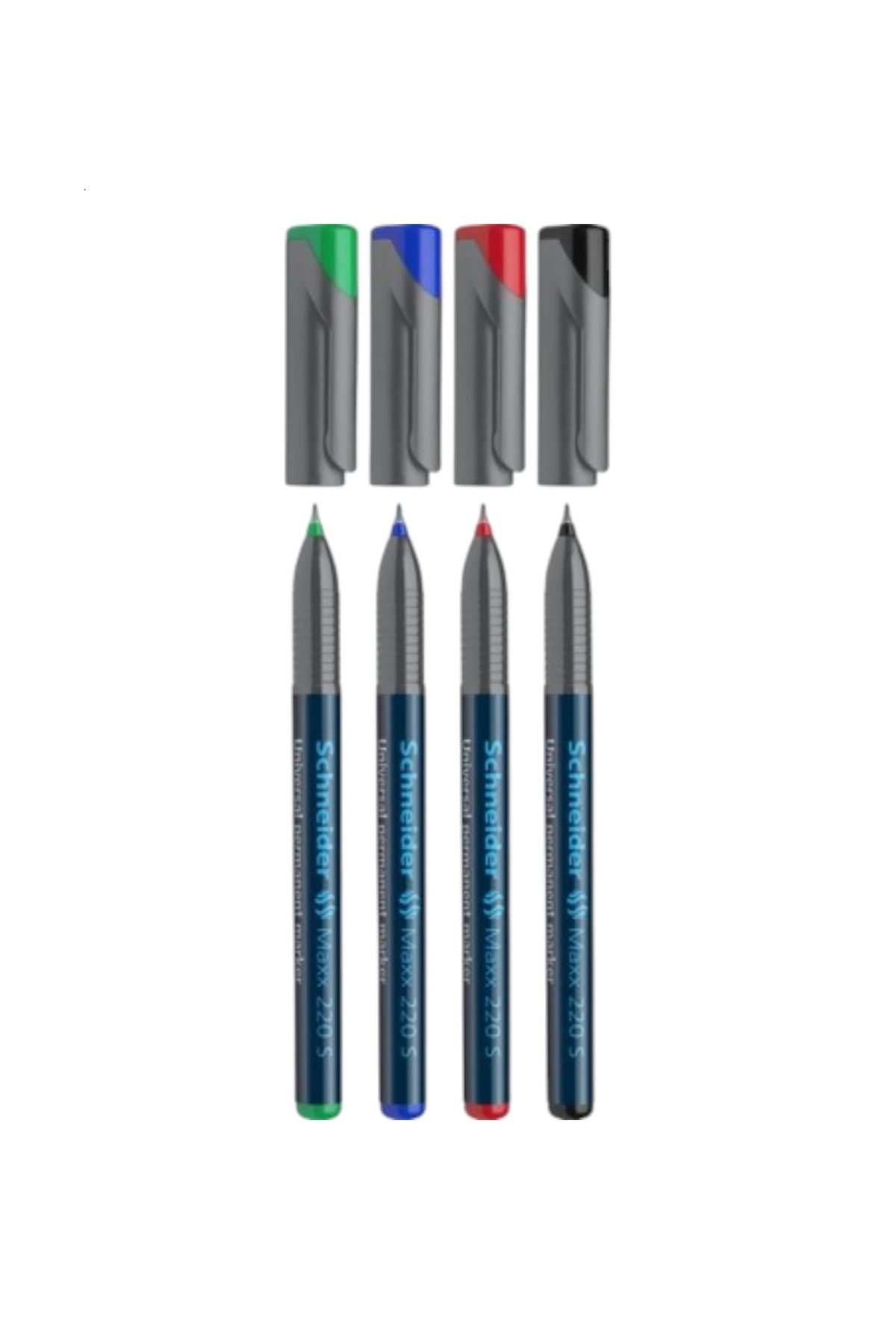 SCHNEIDER Maxx 220 S Asetat Kalemi 0,4 Mm Mavi-kırmızı-siyah-yeşil ( 4 Adet )