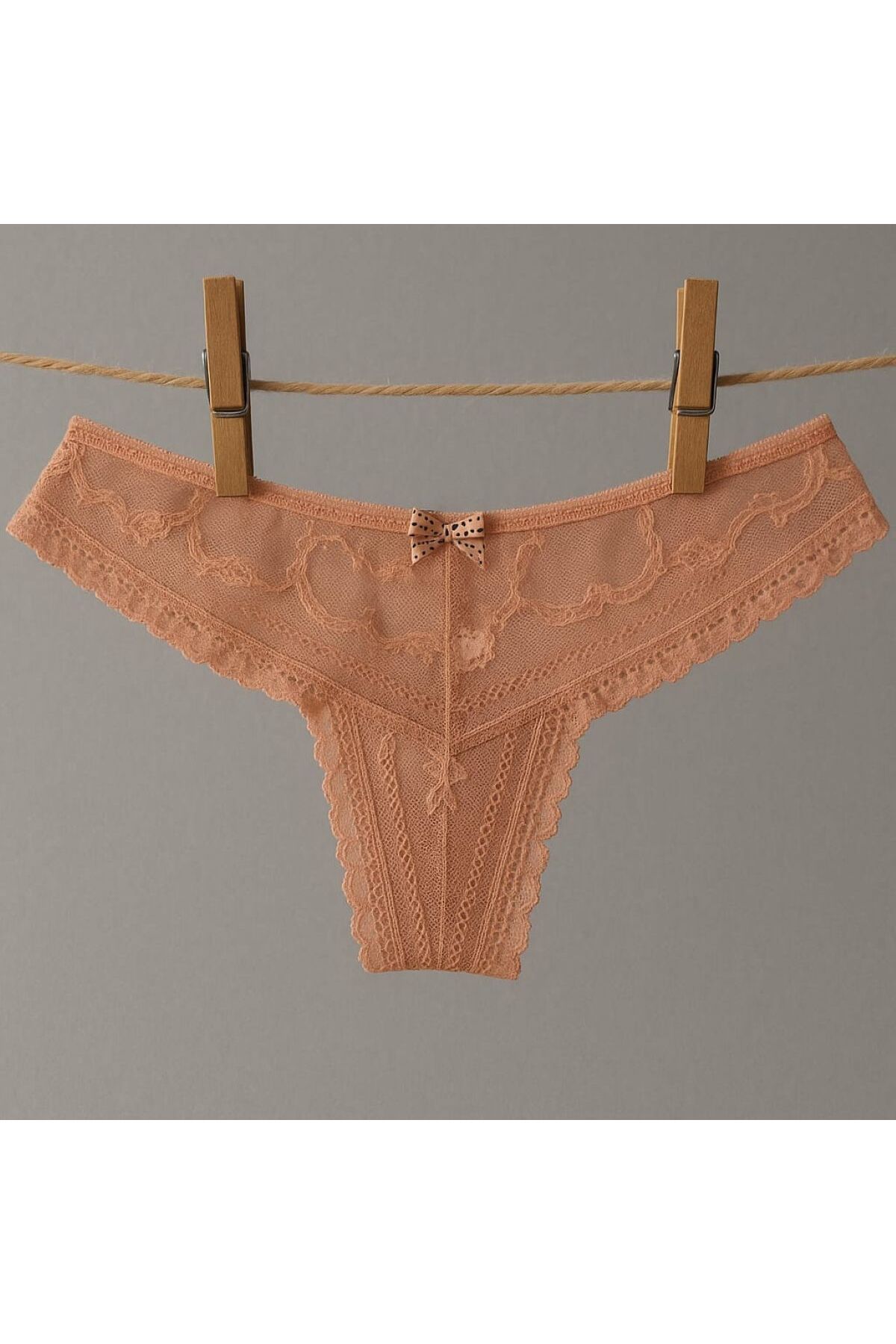 enmodaiçgiyim Pembe Kadın Dantel Lüx Tanga