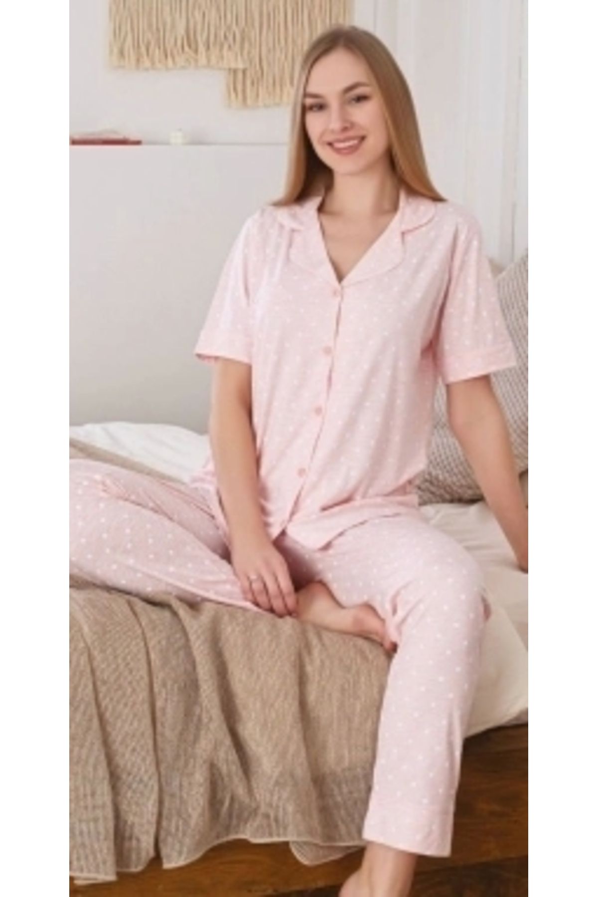 Beruflic Angel 6280 Kadın Puanlı Patlı Pijama Takımı