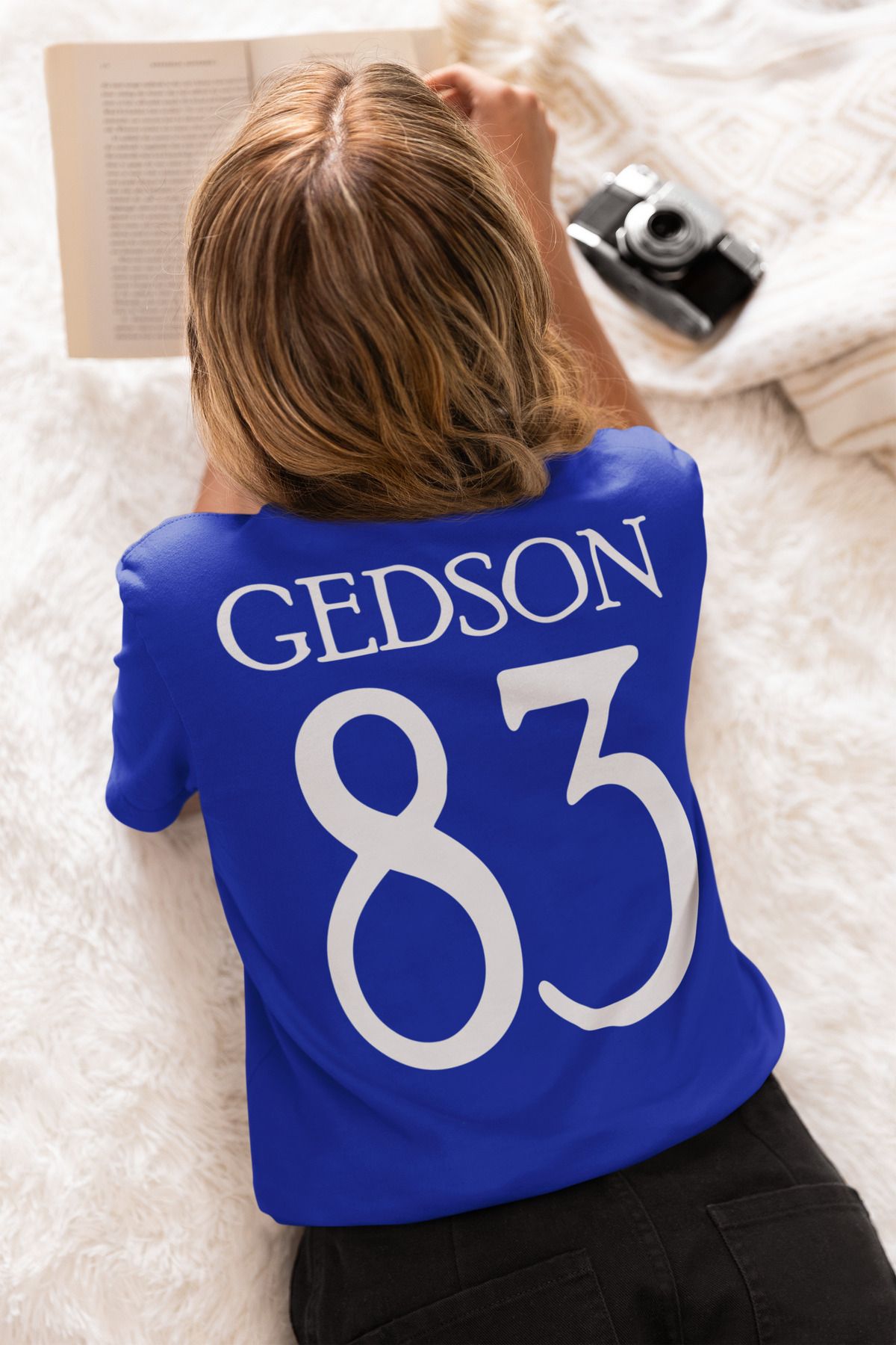 Biy Store Gedson Fernandes futbol forma sırt baskılı unisex kısa kollu tişört regular fit t-shirt