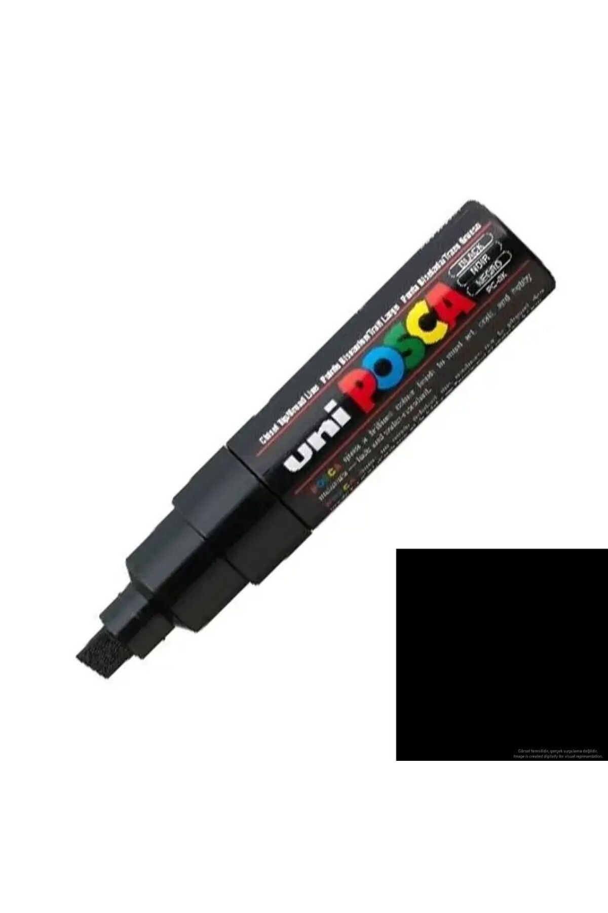 Uni Posca Akrilik Marker Pc-8k (8MM) Siyah