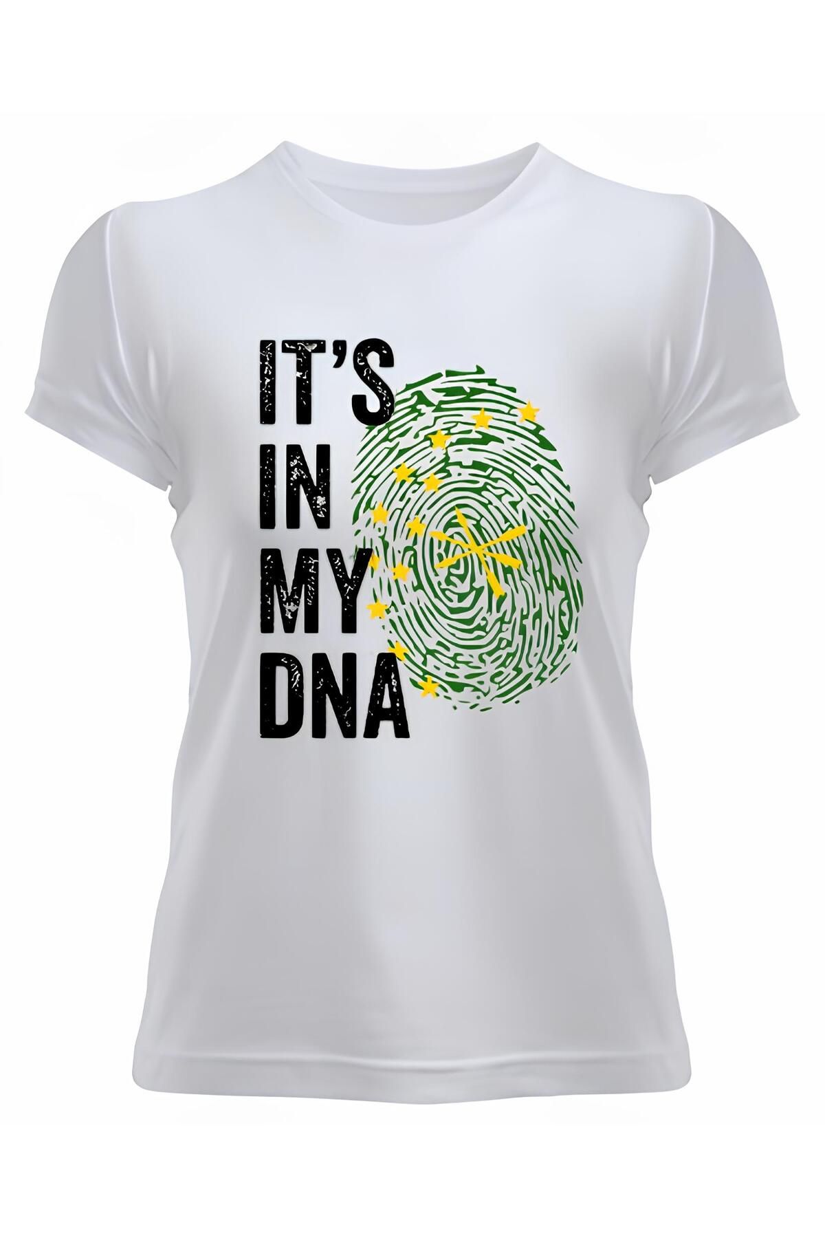 DZİWAWA ITS IN MY DNA Baskılı Kadın T shirt