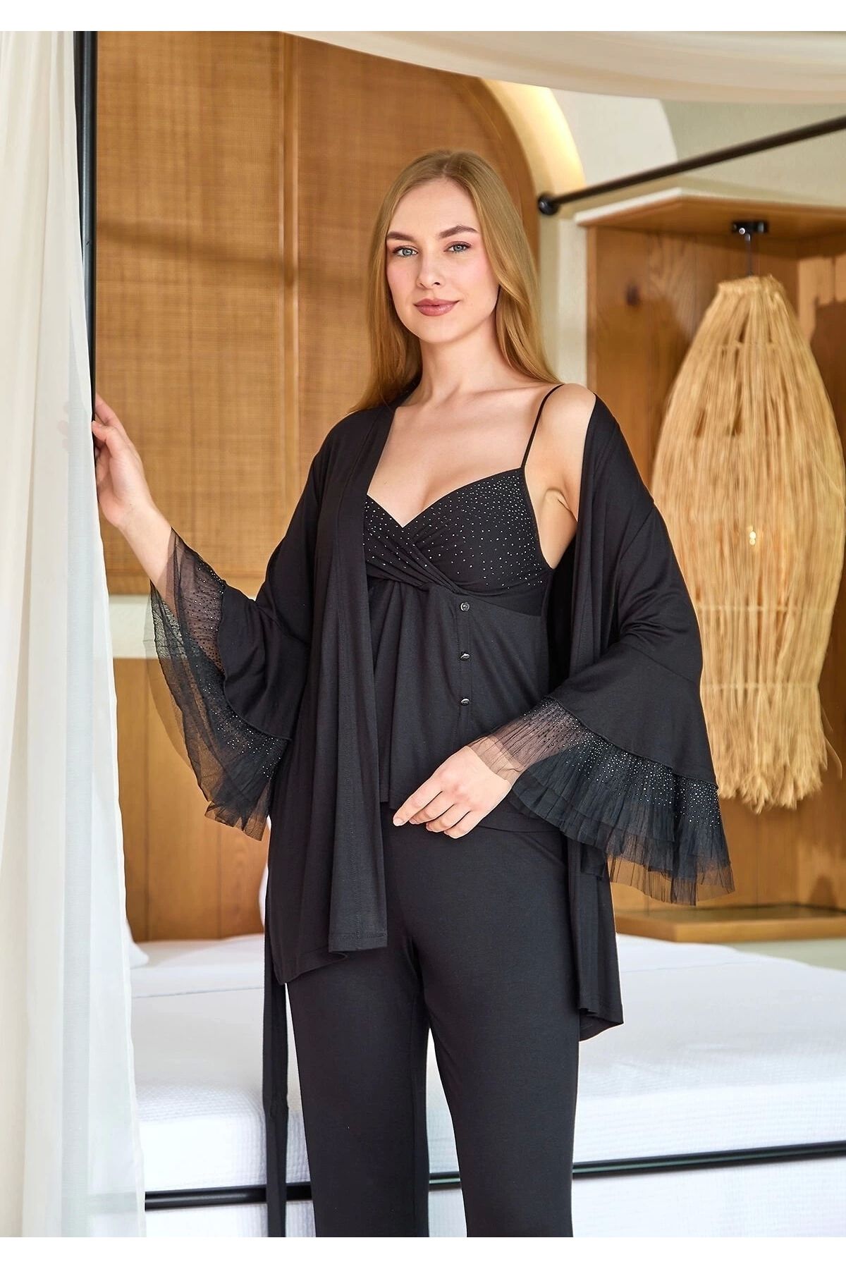 Beruflic Aqua 25588 Kadın Sabahlıklı Pijama Takımı