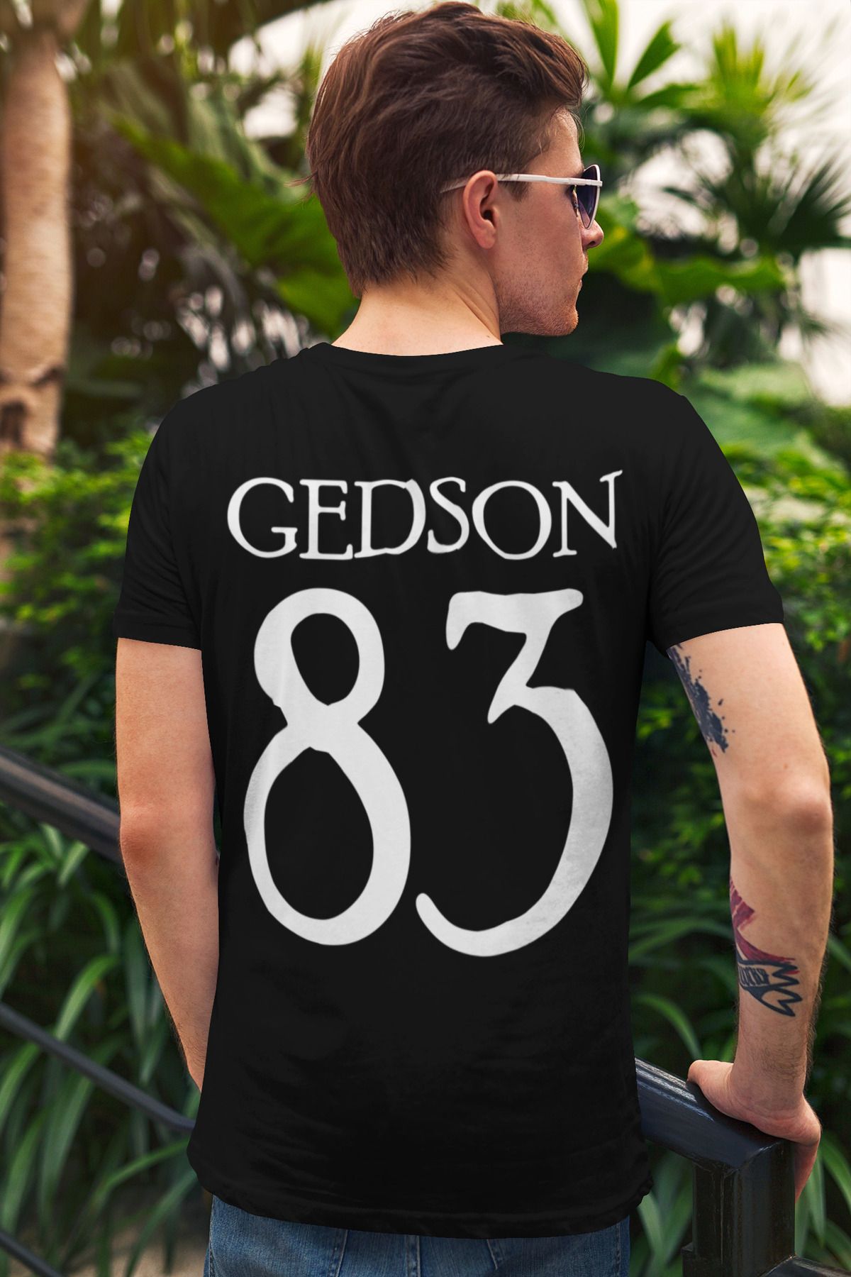 Biy Store Gedson Fernandes futbol forma sırt baskılı unisex kısa kollu tişört regular fit t-shirt