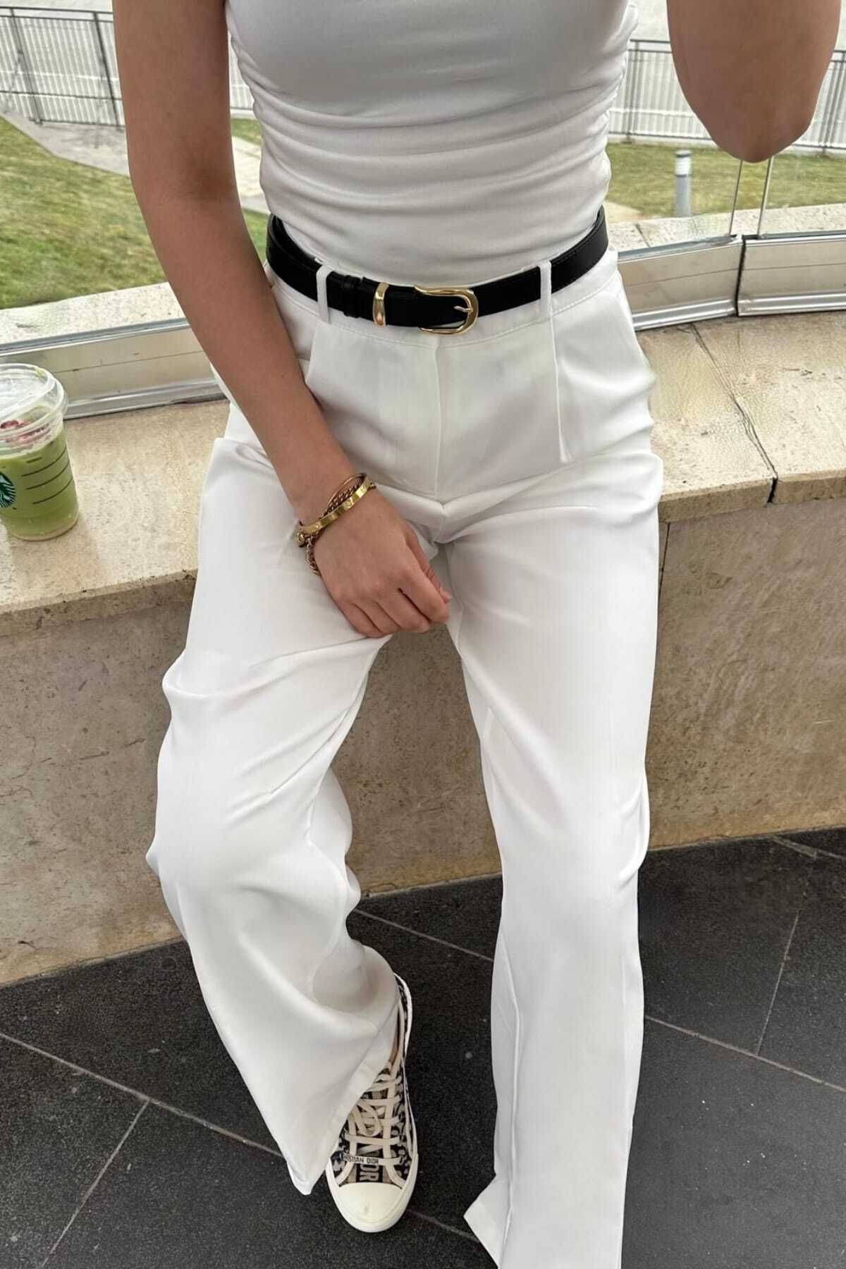 thesunfyre KADIN Gold Tokalı Kadın Kemer , Pantolon Kemeri, Gömlek Kemeri,Ceket Kemeri